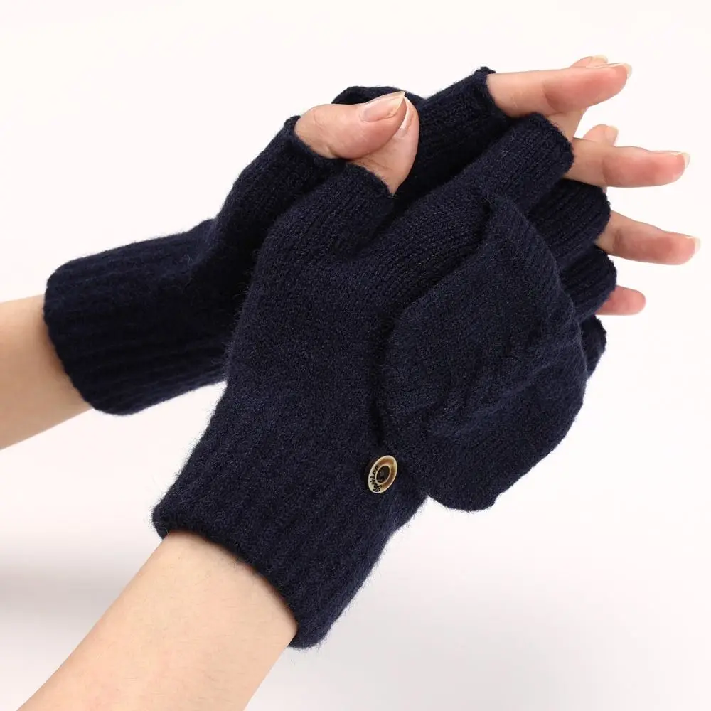 Soft Mittens Half Finger Gloves Thick Keep Warm Knitted Flip Gloves Genuine Leather Cycling Gloves Winter
Soft Mittens Half Finger Gloves Thick Keep Warm Knitted Flip Gloves Genuine Leather Cycling Gloves Winter