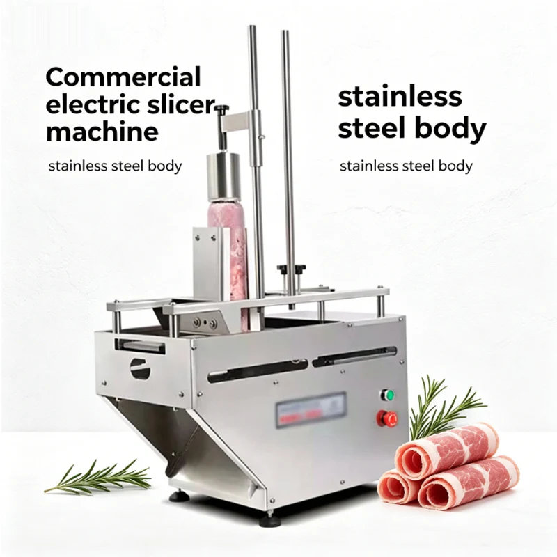 Stainless Steel Electric Meat Slicer Frozen Mutton Lamb Rolls Beef Cutter Vegetable Cutting Machine Slicing Bread Mincer
Stainless Steel Electric Meat Slicer Frozen Mutton Lamb Rolls Beef Cutter Vegetable Cutting Machine Slicing Bread Mincer