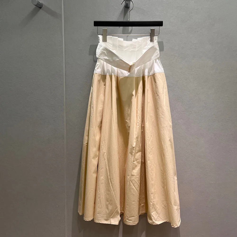 High-quality 2026 new style women's fashion patchwork color contrast half skirt with belt for waist shaping decoration xy150504
High-quality 2026 new style women's fashion patchwork color contrast half skirt with belt for waist shaping decoration xy150504