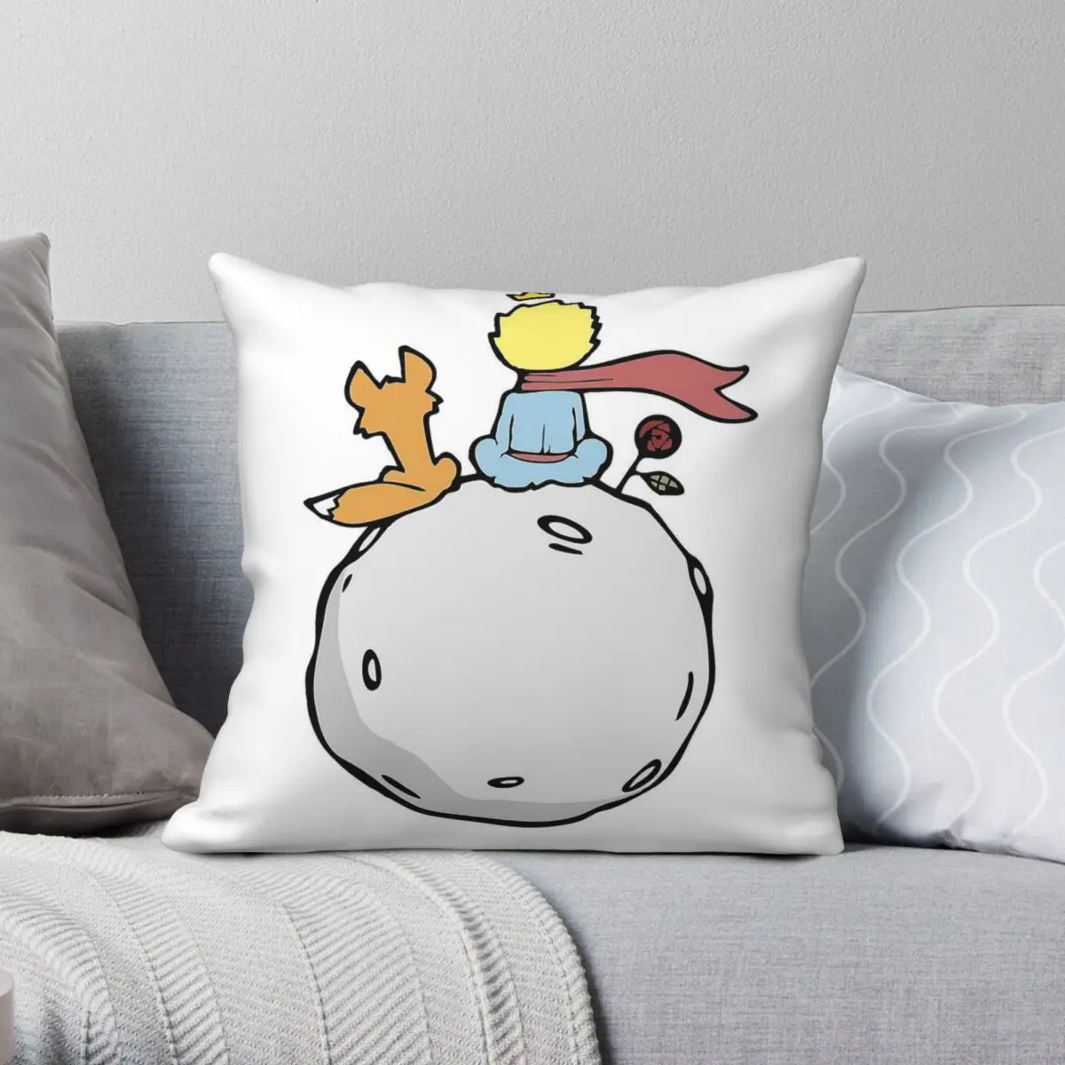 The Little Prince Fox Square Pillowcase Polyester Linen Velvet Creative Zip Decorative Throw Pillow Case Home Cushion Cover
The Little Prince Fox Square Pillowcase Polyester Linen Velvet Creative Zip Decorative Throw Pillow Case Home Cushion Cover
