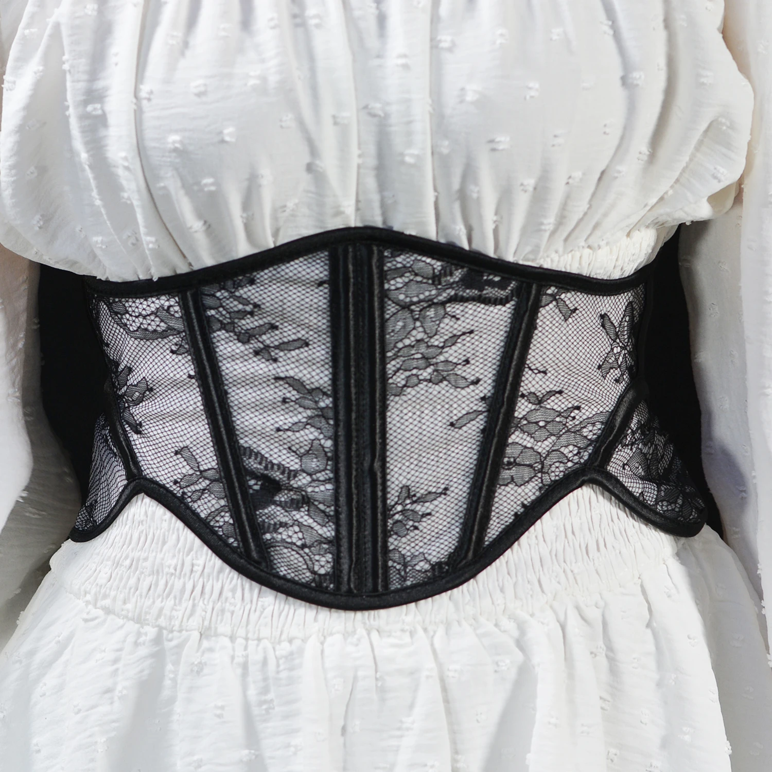 Black Lace Body Shapewear Women's Girdle Blet Underbust Waist Cincher Sexy Bridal Corsets
Black Lace Body Shapewear Women's Girdle Blet Underbust Waist Cincher Sexy Bridal Corsets