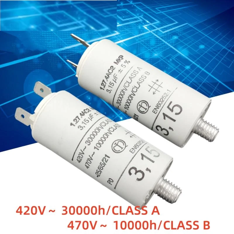 1PCS A V 1.27.4AC2 MKP 3.15uF 420V Motor Start Capacitor
1PCS A V 1.27.4AC2 MKP 3.15uF 420V Motor Start Capacitor