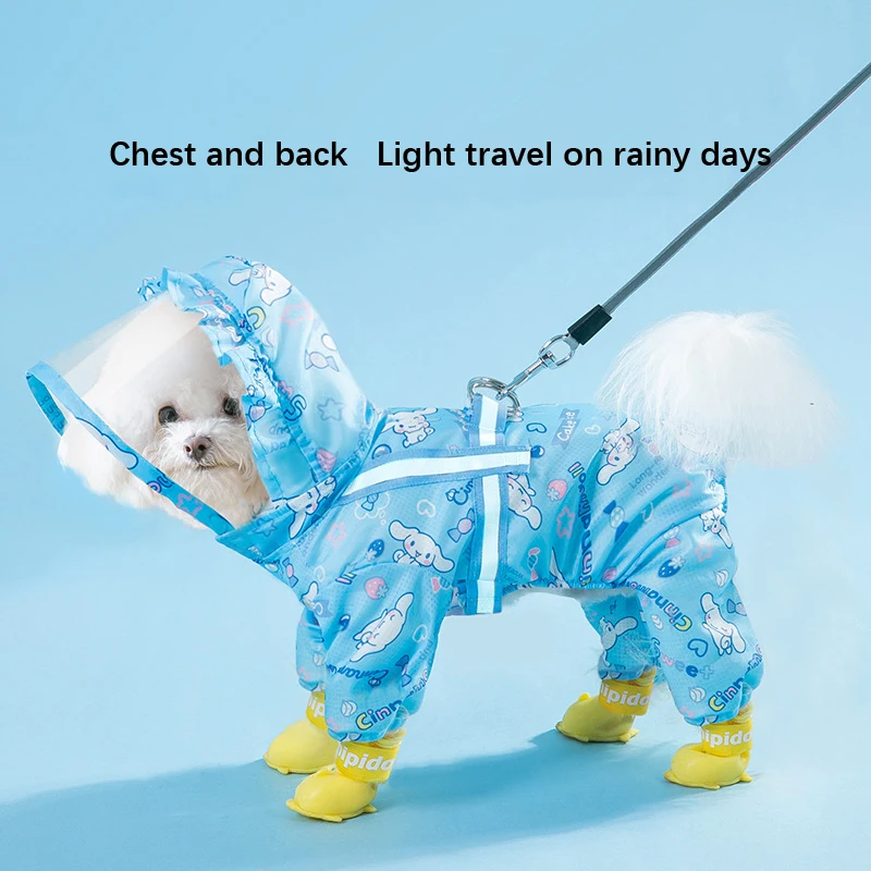 Cinnamoroll Pet Raincoat Waterproof Hood Rain Jacket for Dogs of all Sizes - Keep Your Pup Dry and Stylish
Cinnamoroll Pet Raincoat Waterproof Hood Rain Jacket for Dogs of all Sizes - Keep Your Pup Dry and Stylish