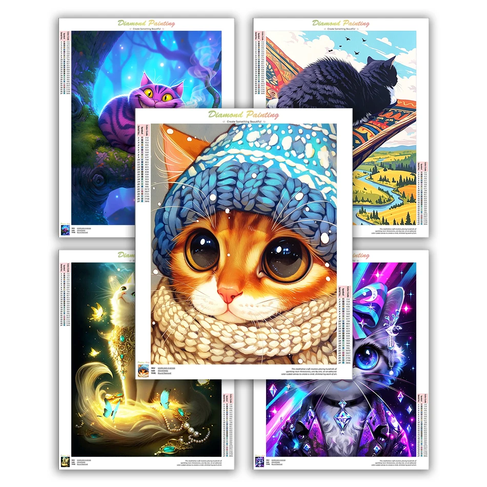 CHENISTORY 5D Diamond Painting Animals cats Diamond Mosaic Paintings Set Full Square/Round Drill Wall Art Picture Arts Crafts
CHENISTORY 5D Diamond Painting Animals cats Diamond Mosaic Paintings Set Full Square/Round Drill Wall Art Picture Arts Crafts