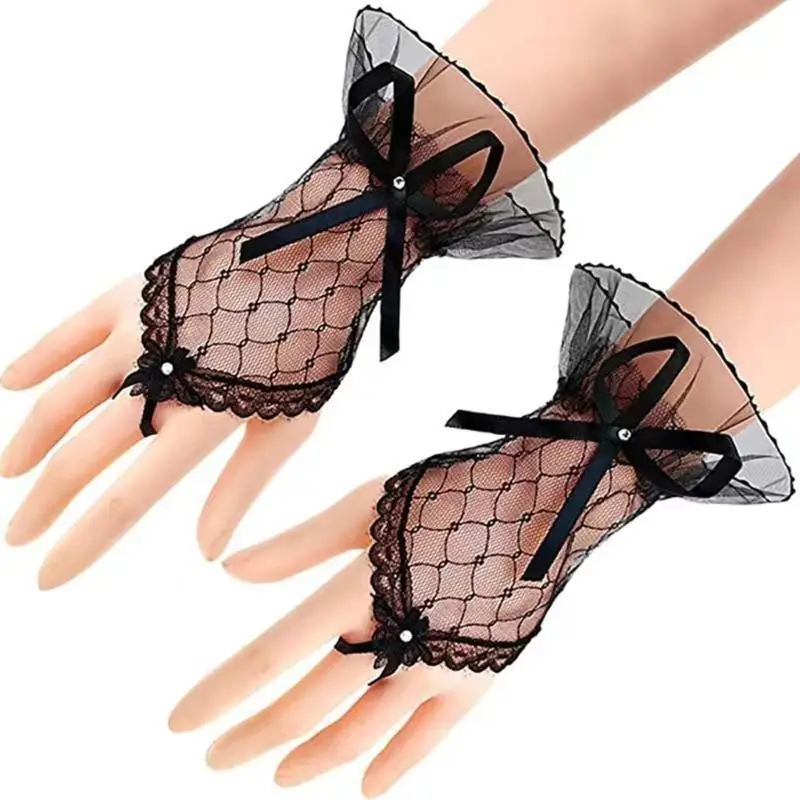 39BD 2pack Dress Wedding Gloves Lace Trimmed Mittens Adjustable Wrist Gloves
39BD 2pack Dress Wedding Gloves Lace Trimmed Mittens Adjustable Wrist Gloves