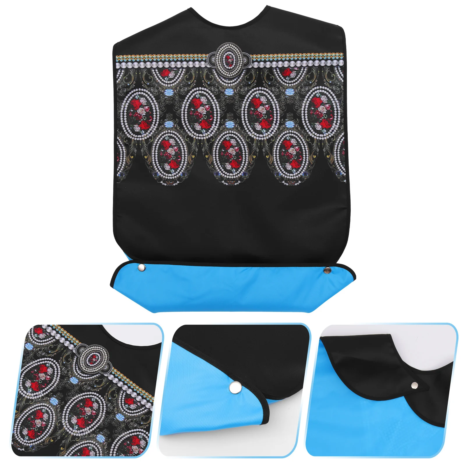 Adult Bib Vintage Court Style Durable Polyester Folding Elderly Bib Washable Reusable Feeding Clothing Protector Snap Button
Adult Bib Vintage Court Style Durable Polyester Folding Elderly Bib Washable Reusable Feeding Clothing Protector Snap Button