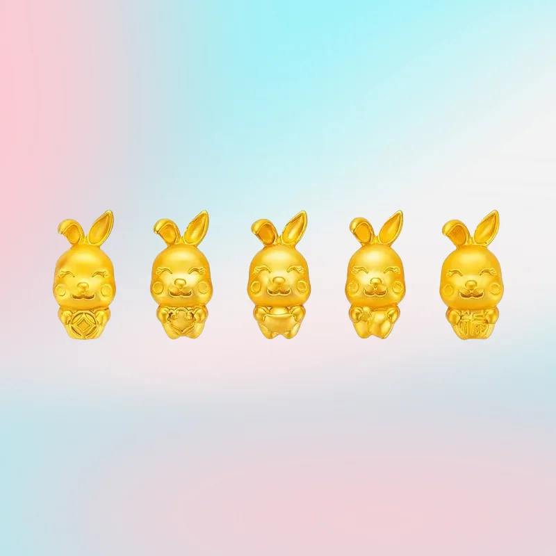 NEW 9999 Real Gold 24K 3D Hard Gold Wufu Rabbit Versatile Handmade Bracelet with Beads Rabbit DIY Bracelet Loose Beads
NEW 9999 Real Gold 24K 3D Hard Gold Wufu Rabbit Versatile Handmade Bracelet with Beads Rabbit DIY Bracelet Loose Beads