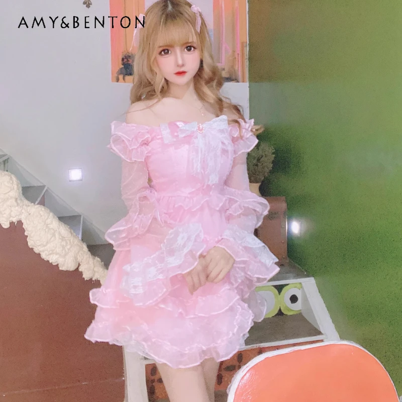 Japanese 2026 New Sweet Y2k Pink Polka Dot Women's Dress Original Design Ruffle Edge Kawaii Sun Protection Fairy Dresses Ladies
Japanese 2026 New Sweet Y2k Pink Polka Dot Women's Dress Original Design Ruffle Edge Kawaii Sun Protection Fairy Dresses Ladies