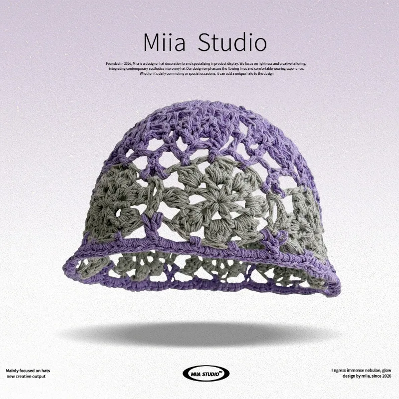 New Japanese Hand-crocheted Openwork Flower Pullover Hat for Women Summer Resort Dome Short-brim Knitted Beanie Caps
New Japanese Hand-crocheted Openwork Flower Pullover Hat for Women Summer Resort Dome Short-brim Knitted Beanie Caps