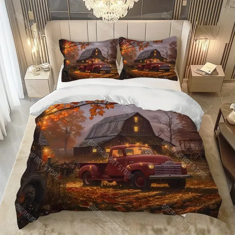Truck 3D Digital Print Polyester Duvet Cover Set, Zipper Closure, All-Season Comforter Cover Kit, Machine Washable
Truck 3D Digital Print Polyester Duvet Cover Set, Zipper Closure, All-Season Comforter Cover Kit, Machine Washable