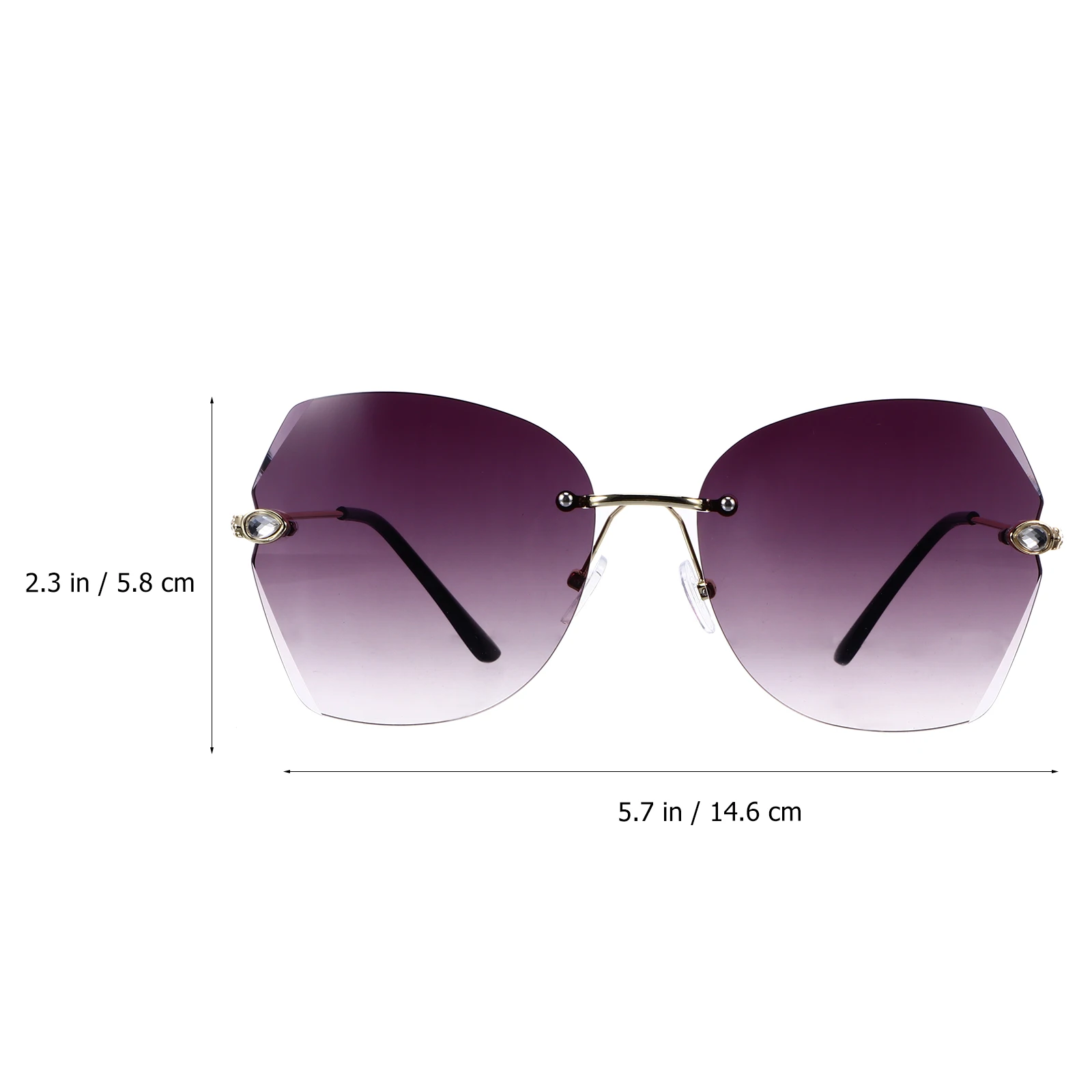 Rimless Sunglasses Frameless Eyewear Fashion Glasses Polarized Grey Color One Piece Nose Rest Asian Fit Comfortable Wear
Rimless Sunglasses Frameless Eyewear Fashion Glasses Polarized Grey Color One Piece Nose Rest Asian Fit Comfortable Wear