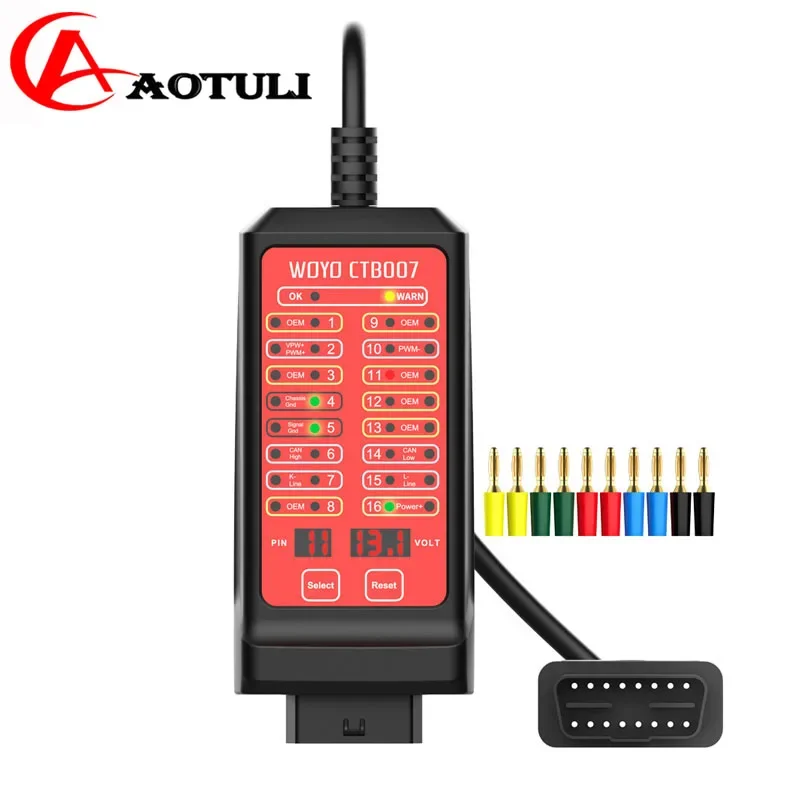 WOYO Auto Repair And Testing Instrument CAN Tester OBD2 16Pin Distribution Box Fault Diagnosis Instrument
WOYO Auto Repair And Testing Instrument CAN Tester OBD2 16Pin Distribution Box Fault Diagnosis Instrument