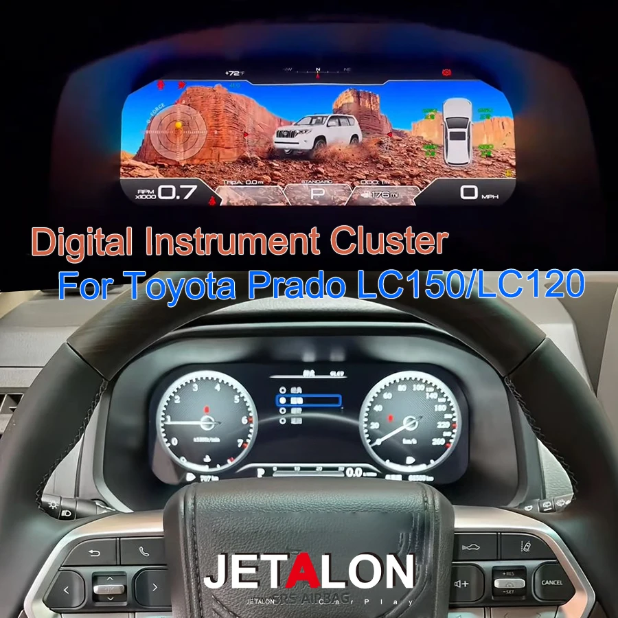 Linux Digital Cluster For Prado 150 Toyota Land Cruiser Dashboard 2010-2023 Car Audio Stereo Multimedia Player GPS Navigation
Linux Digital Cluster For Prado 150 Toyota Land Cruiser Dashboard 2010-2023 Car Audio Stereo Multimedia Player GPS Navigation