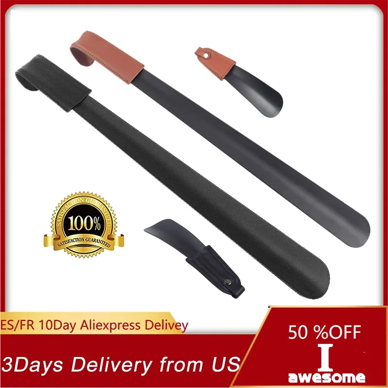 42cm Long Handled Shoe Horn Leather Shoehorn Metal Long No Bending 16cm Short Shoe Spoon Home Tools For Pregnant Backache Eldery
42cm Long Handled Shoe Horn Leather Shoehorn Metal Long No Bending 16cm Short Shoe Spoon Home Tools For Pregnant Backache Eldery