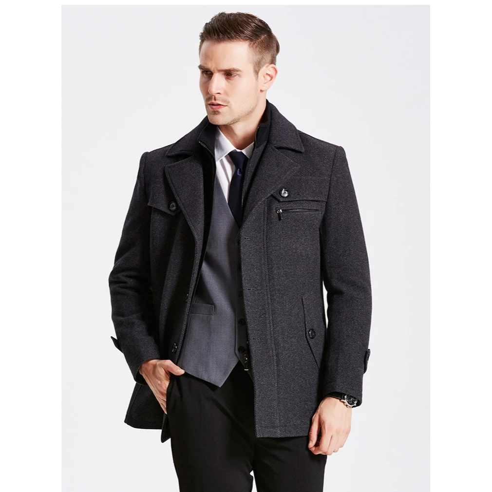 Мужское шерстяное пальто с двойным воротником, зимняя модная верхняя одежда, прямой подол, застежка на одну пуговицу, однотонное, короткий рукав
Мужское шерстяное пальто с двойным воротником, зимняя модная верхняя одежда, прямой подол, застежка на одну пуговицу, однотонное, короткий рукав