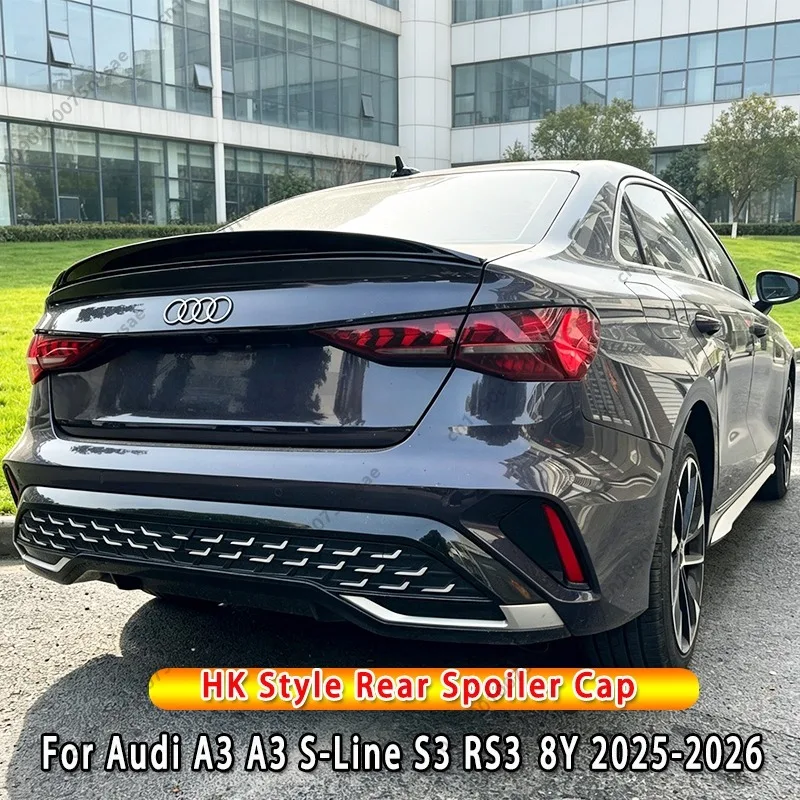 For Audi A3 8Y A3 S-Line S3 RS3 8Y 2020-2026 HK Style Car Rear Roof Lip Spoiler Wing Rear Boot Roof Spoiler Cap Bodykit Tuning
For Audi A3 8Y A3 S-Line S3 RS3 8Y 2020-2026 HK Style Car Rear Roof Lip Spoiler Wing Rear Boot Roof Spoiler Cap Bodykit Tuning