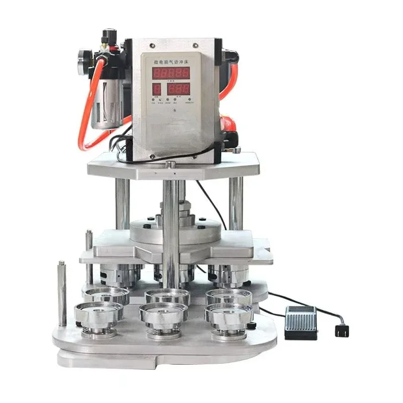 6-Piece set of new second-hand semi-automatic shoe eye machine button machine for shoes with core components of steel and
6-Piece set of new second-hand semi-automatic shoe eye machine button machine for shoes with core components of steel and