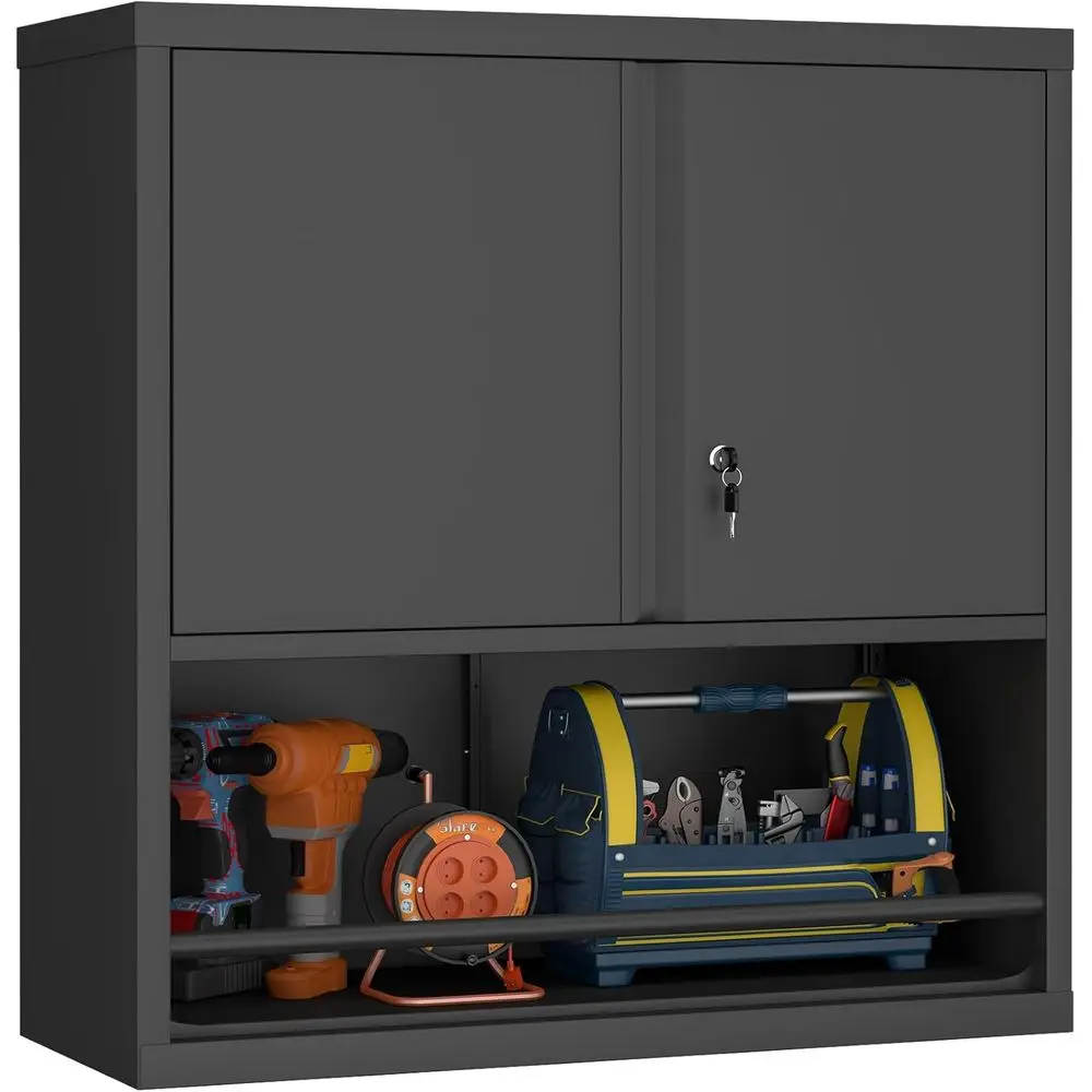 Secure Wall-Mounted Metal Garage Cabinet with Lockable Storage for Tools and Workshops
Secure Wall-Mounted Metal Garage Cabinet with Lockable Storage for Tools and Workshops