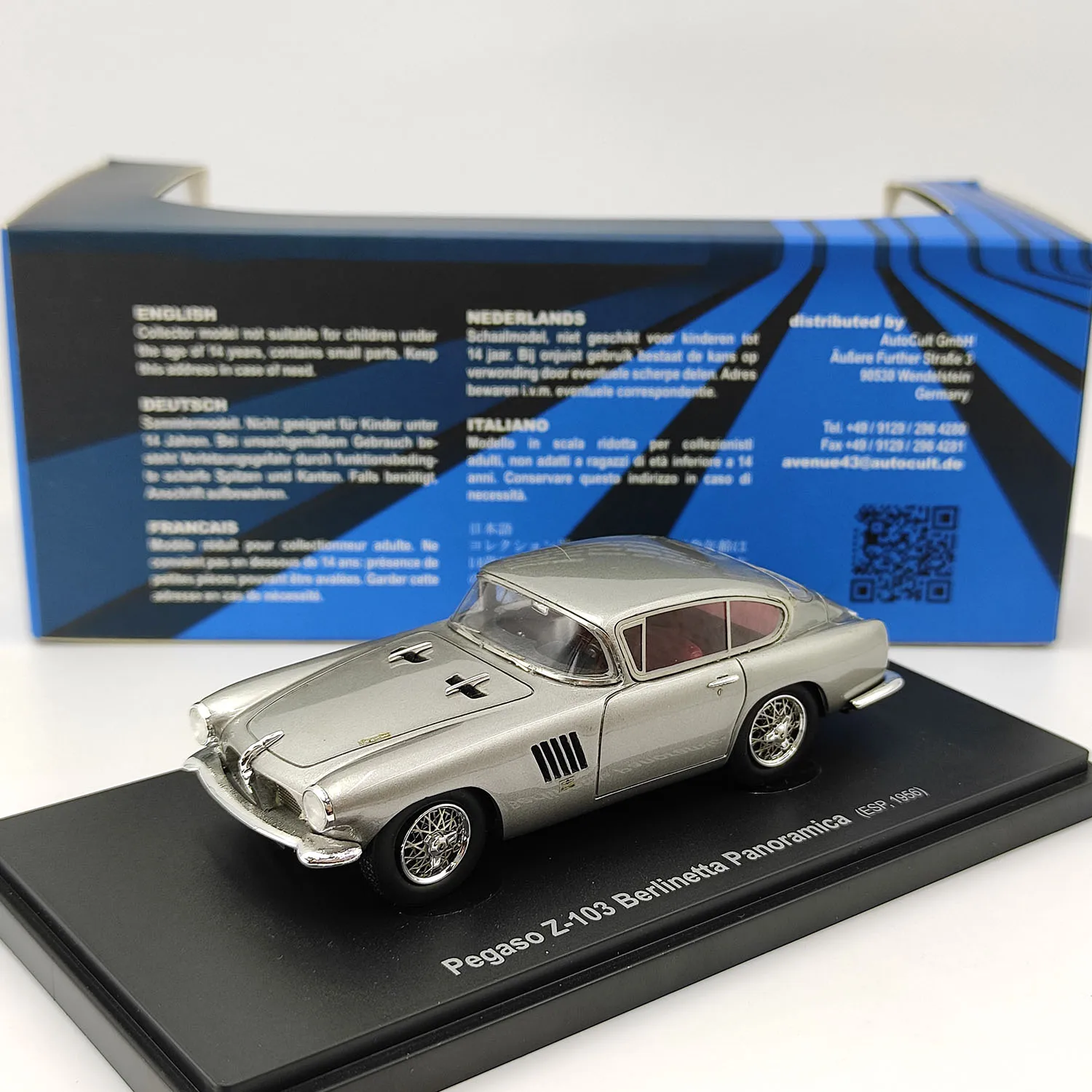 Diecast AVENUE 1/43 Scale Pergaso Z-103 Berlin Nata Panorama Silver ESP1958 Alloy Car Model Collectible Toy Gift Souvenir
Diecast AVENUE 1/43 Scale Pergaso Z-103 Berlin Nata Panorama Silver ESP1958 Alloy Car Model Collectible Toy Gift Souvenir