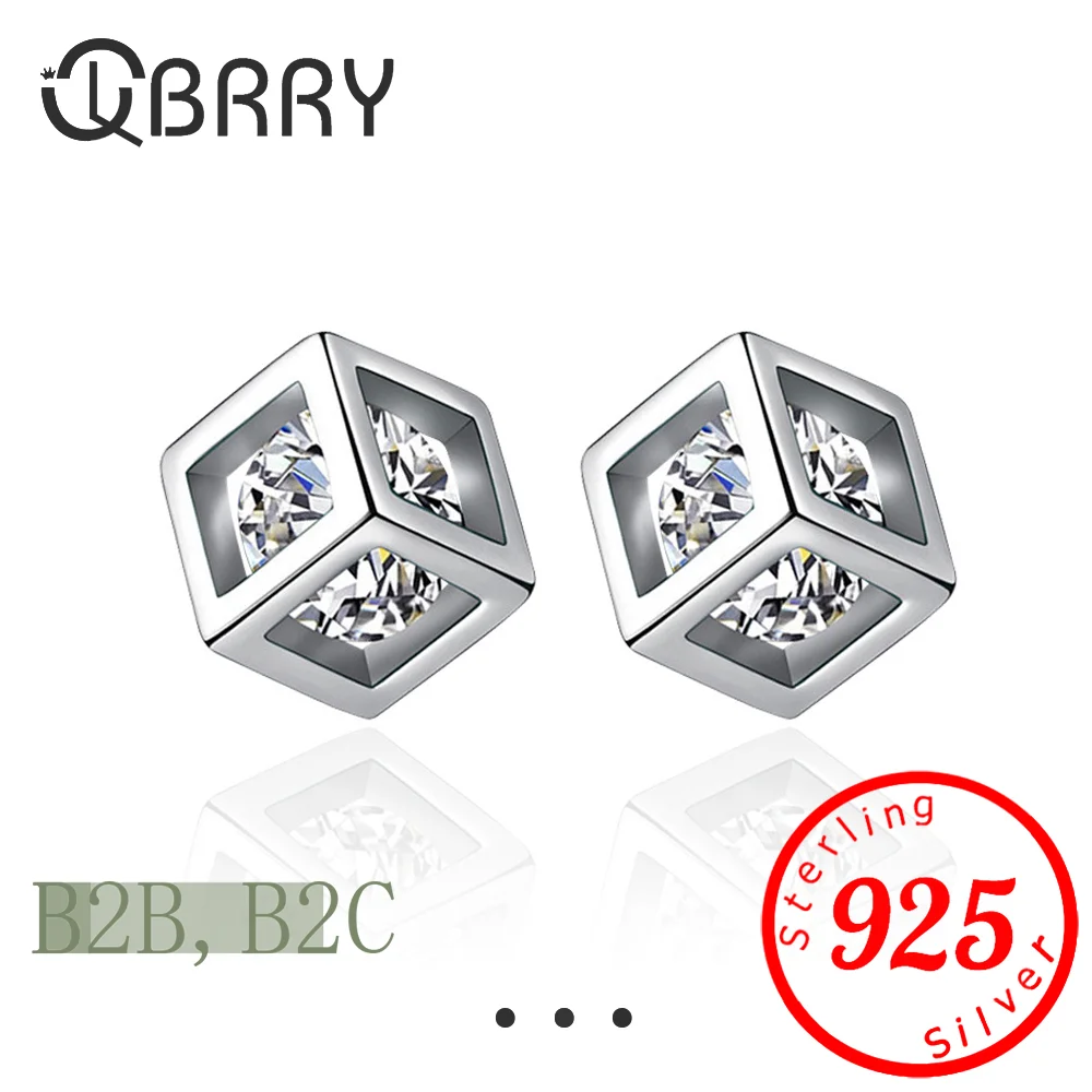 Sterling Silver Fashion Small White Square Stud Earrings For Women Girl Luxury Clear Zircon Crystal Earring Women Jewelry
Sterling Silver Fashion Small White Square Stud Earrings For Women Girl Luxury Clear Zircon Crystal Earring Women Jewelry