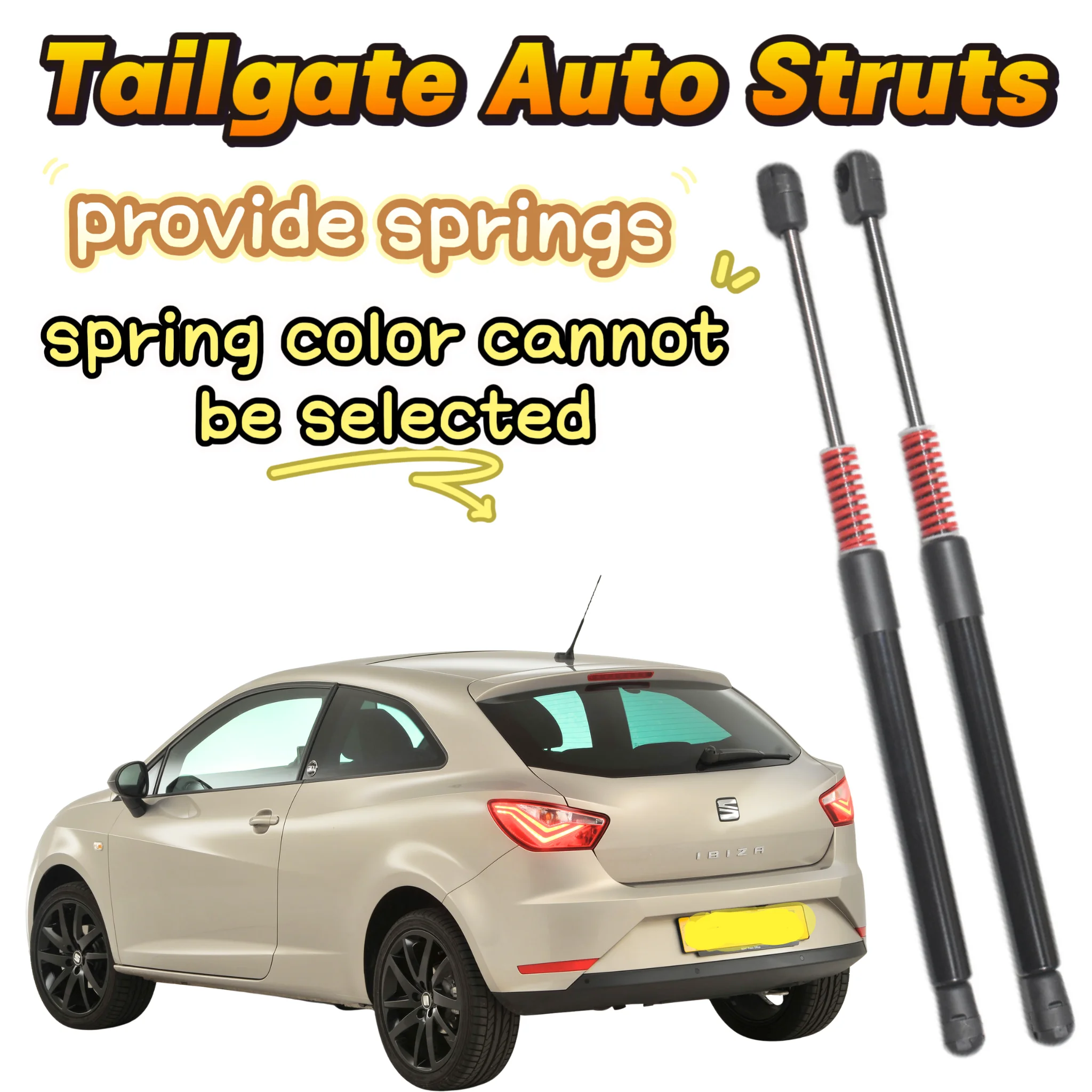 Auto Struts With Springs For SEAT Ibiza Mk4 SportCoupe 3-Door Hatchback 2008-2017 Rear Tailgate Boot Lift Supports Shock Damper
Auto Struts With Springs For SEAT Ibiza Mk4 SportCoupe 3-Door Hatchback 2008-2017 Rear Tailgate Boot Lift Supports Shock Damper