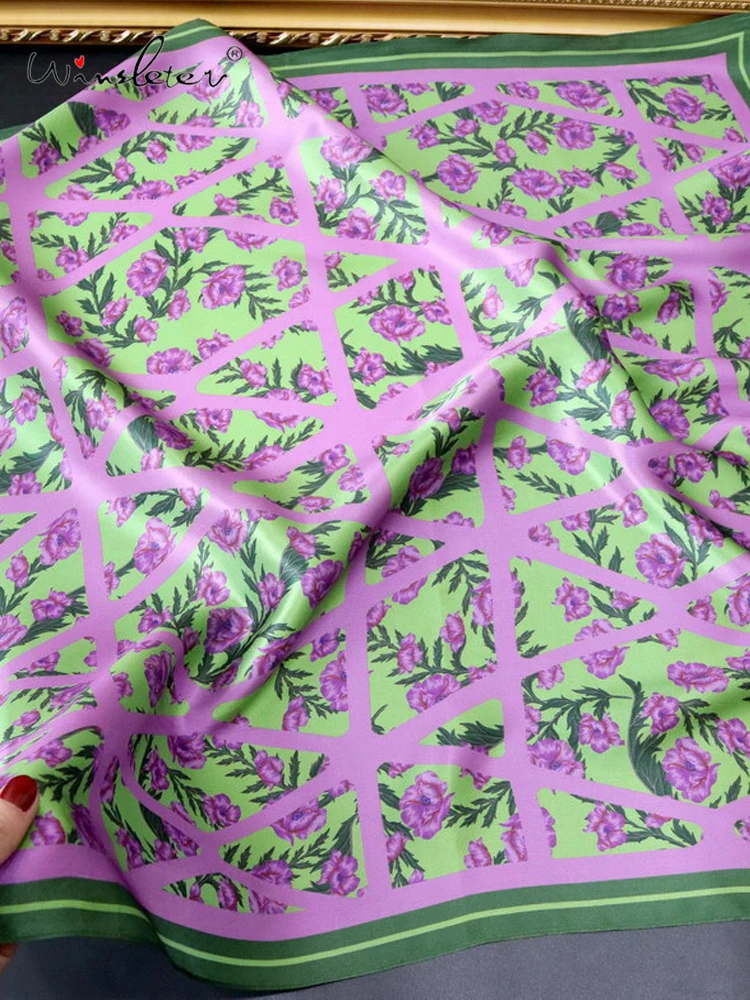 Winsleter-100% элегантный шарф из натурального шелка, женский цветочный принт 68*68 см, подарки для мамы, французские универсальные шарфы OL, осень 2023 г. A58245CC 
Winsleter-100% элегантный шарф из натурального шелка, женский цветочный принт 68*68 см, подарки для мамы, французские универсальные шарфы OL, осень 2023 г. A58245CC