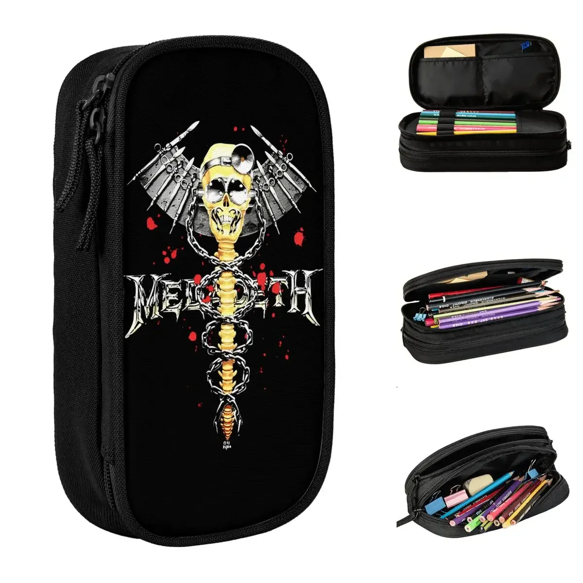 Classic Megadeths Rock Music Pencil Cases Band Pencilcases Pen Box Kids Big Capacity Bags School Supplies Cosmetic Accessories
Classic Megadeths Rock Music Pencil Cases Band Pencilcases Pen Box Kids Big Capacity Bags School Supplies Cosmetic Accessories