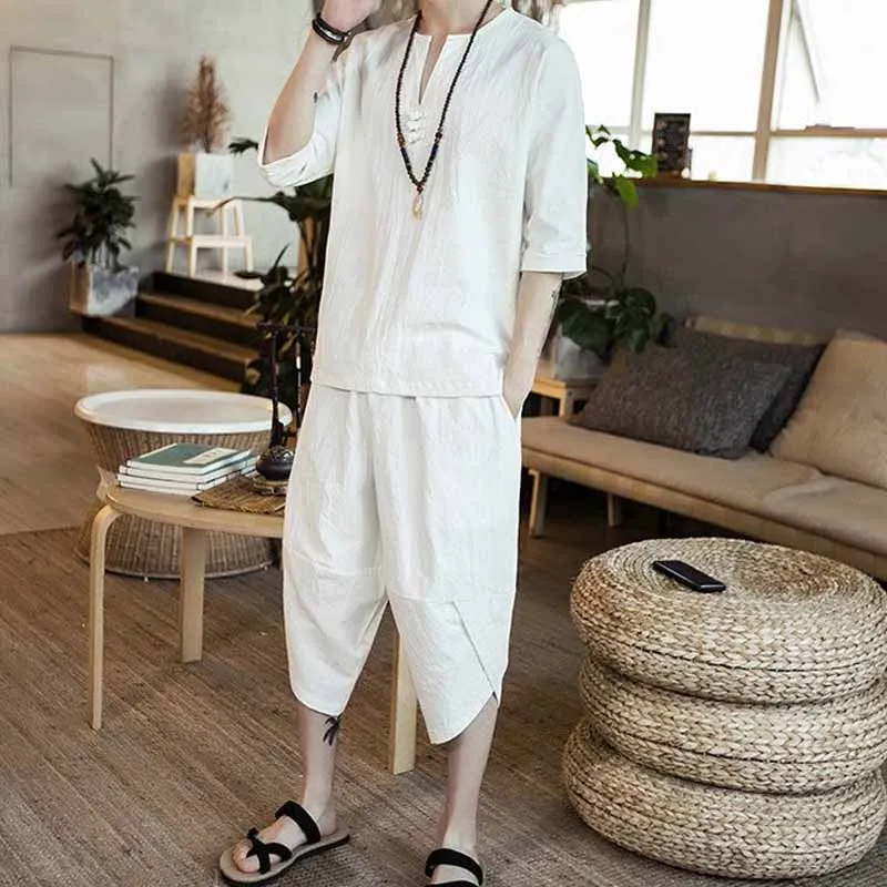 Chinese Traditional Men Linen-Cotton Tang Suit Kung Fu Shirts Tops Capri Pants Comfortable Zen Tea Clothing Casual Jacket Coat
Chinese Traditional Men Linen-Cotton Tang Suit Kung Fu Shirts Tops Capri Pants Comfortable Zen Tea Clothing Casual Jacket Coat
