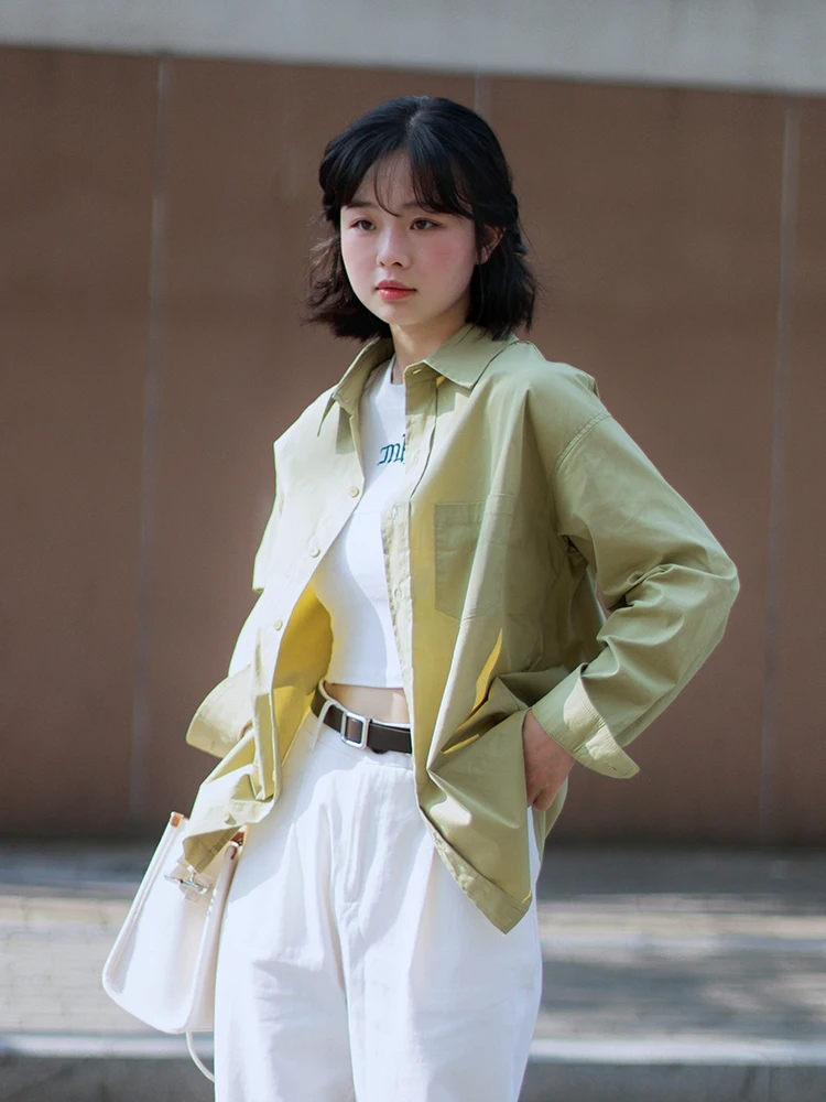 Loose een irt Women's Design Sensation Early Autumn Casual Versatile Top Summer Sun Protection Cotton Blend Button up
Loose een irt Women's Design Sensation Early Autumn Casual Versatile Top Summer Sun Protection Cotton Blend Button up