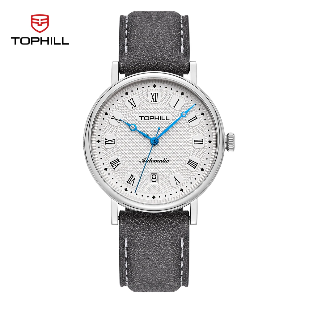 TOPHILL Watch 40MM Automatic Mechanical Watches 5ATM Miyota 9015 Movement Automatic Watch Sapphire Stainless Steel Dress Watch
TOPHILL Watch 40MM Automatic Mechanical Watches 5ATM Miyota 9015 Movement Automatic Watch Sapphire Stainless Steel Dress Watch