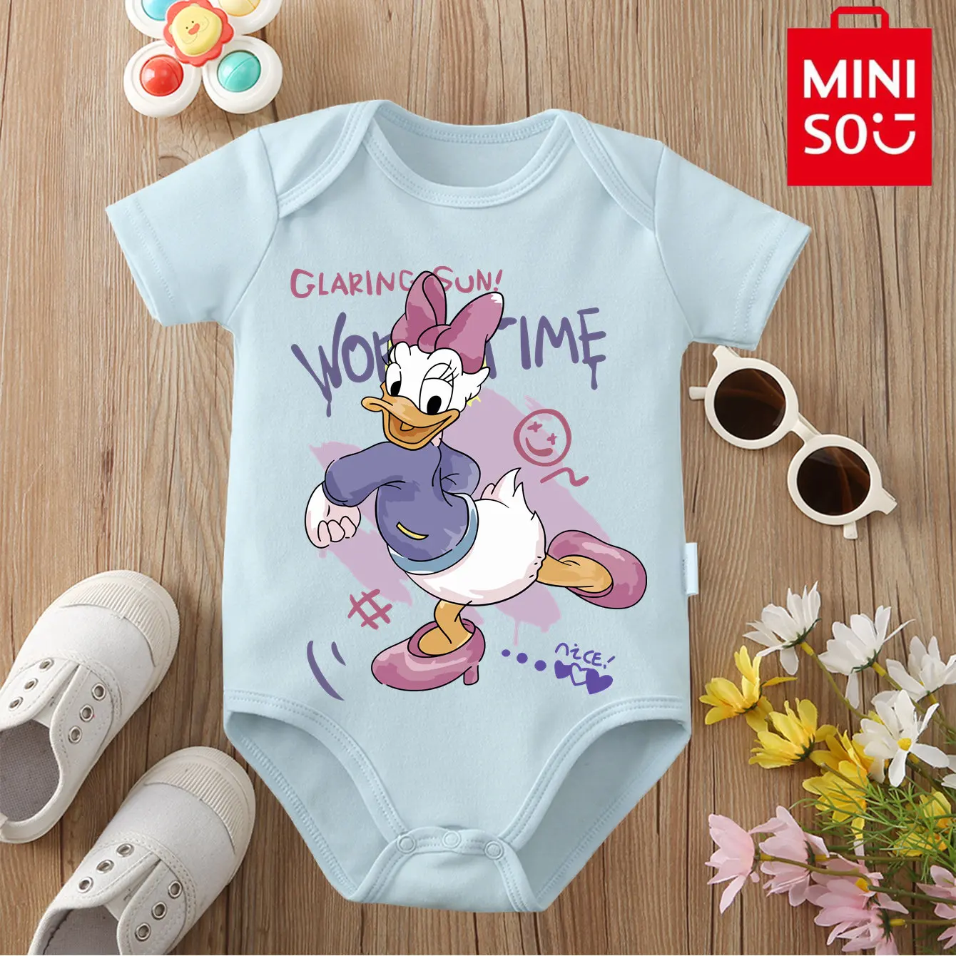 MINISO Pure Cotton Sweet Daisy Duck Bodysuit Soft Baby Cloths Best Gift for Baby Onesie Jumpsuit for 0 To 12 Months Cute Newborn
MINISO Pure Cotton Sweet Daisy Duck Bodysuit Soft Baby Cloths Best Gift for Baby Onesie Jumpsuit for 0 To 12 Months Cute Newborn
