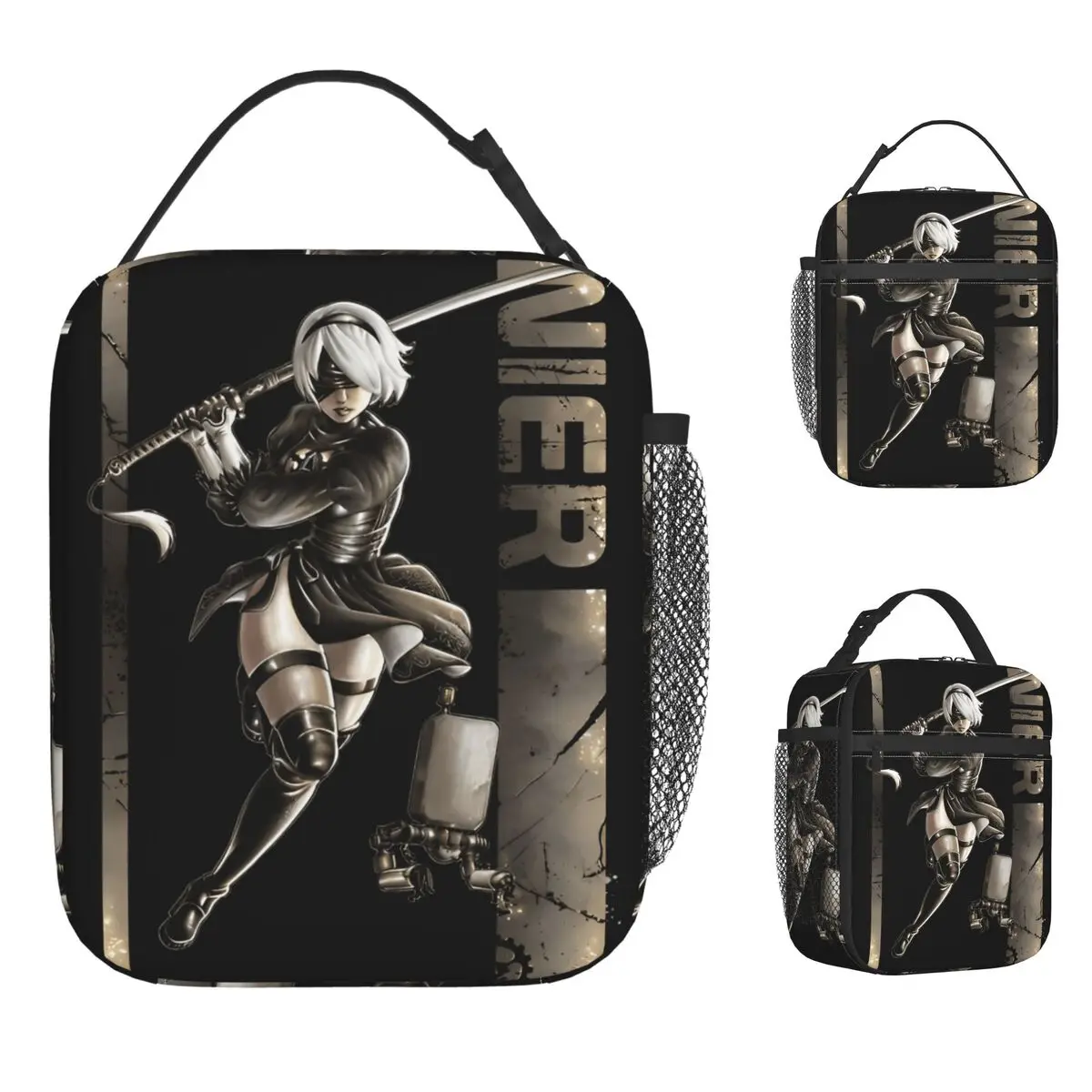 NieRAutomata 2B Japan Lunch Bag For Girls Print Lunch Box Office Cooler Bag Portable Zipper Waterproof Thermal Tote Handbags
NieRAutomata 2B Japan Lunch Bag For Girls Print Lunch Box Office Cooler Bag Portable Zipper Waterproof Thermal Tote Handbags