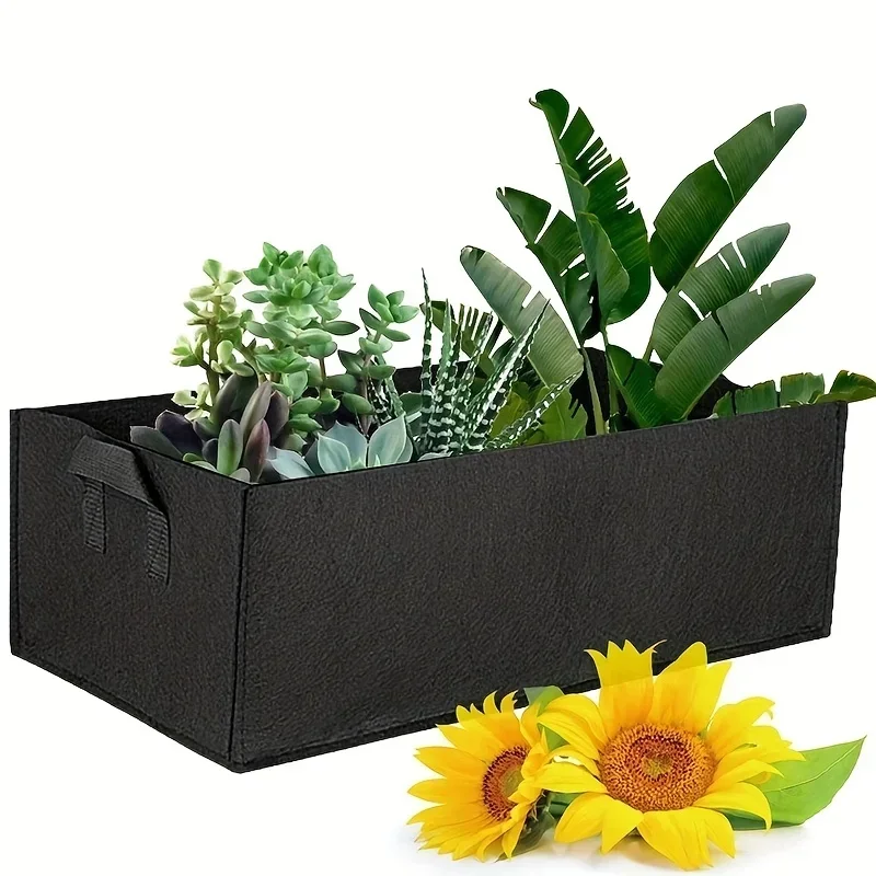 Felt Grow Pots Rectangle Growing Pots Fabric Planting Bags Flower Planter Bags Outdoor Garden Vegetable Planting Container
Felt Grow Pots Rectangle Growing Pots Fabric Planting Bags Flower Planter Bags Outdoor Garden Vegetable Planting Container