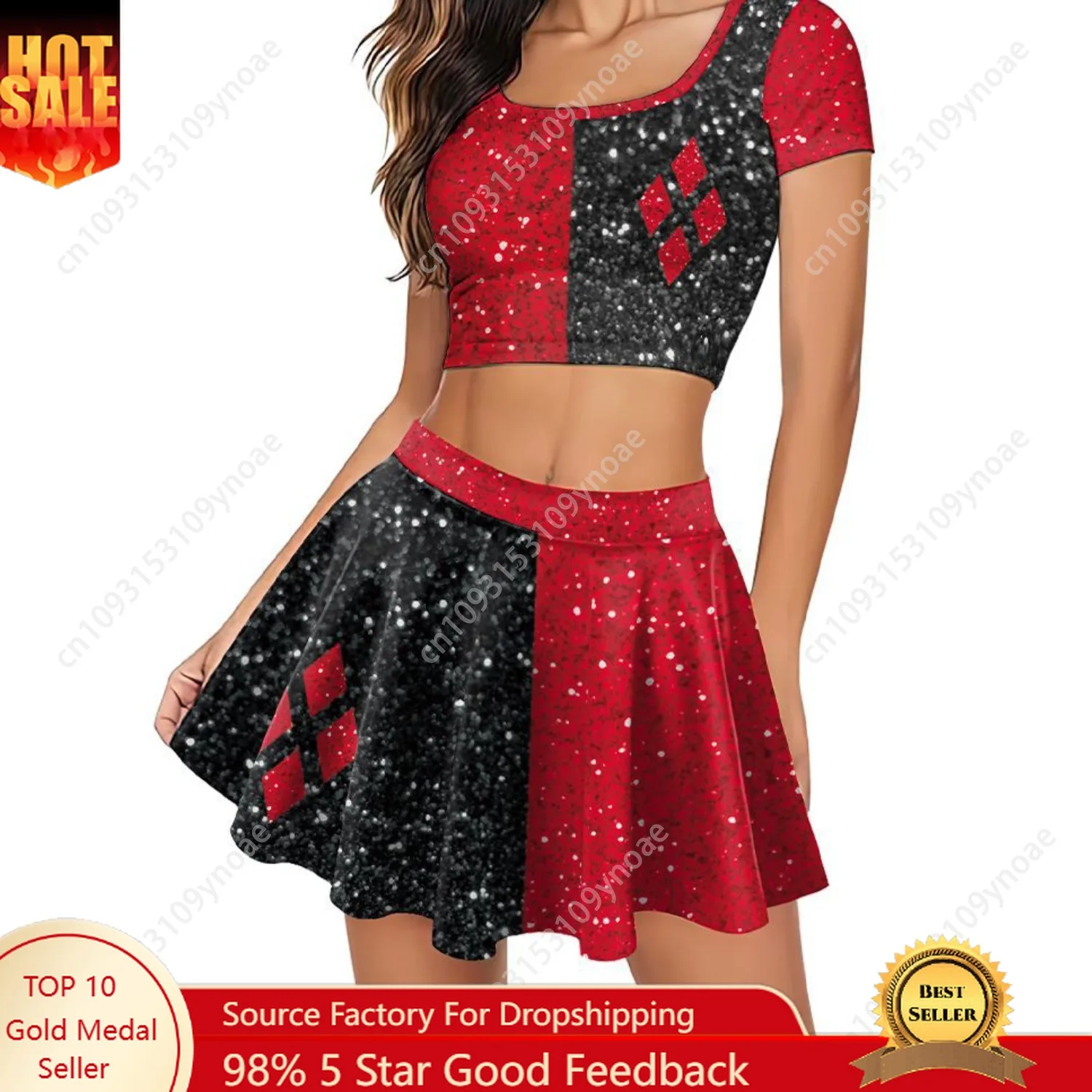 Retro Clown Pleated Skirts Suit Sexy Women Cheerleading High Waist Short Skirt Cosplay Two Piece Suit Casual Top Party Costume
Retro Clown Pleated Skirts Suit Sexy Women Cheerleading High Waist Short Skirt Cosplay Two Piece Suit Casual Top Party Costume