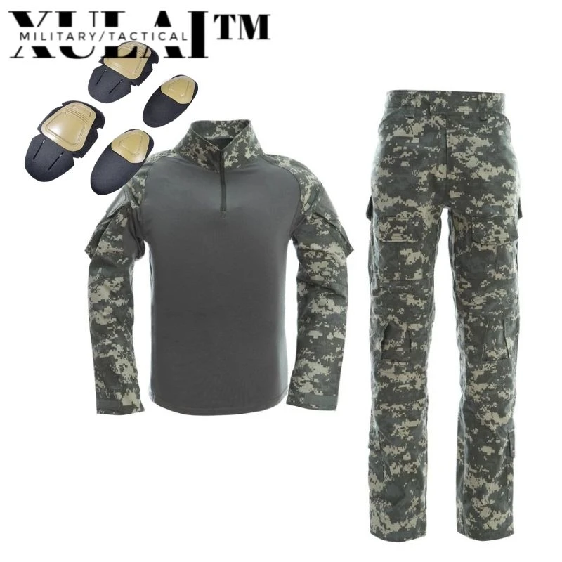 ACP Military Uniform Camouflage Suit Tactical Clothing Shirt Combat Pants Cap For Men Pads Equipment Set
ACP Military Uniform Camouflage Suit Tactical Clothing Shirt Combat Pants Cap For Men Pads Equipment Set