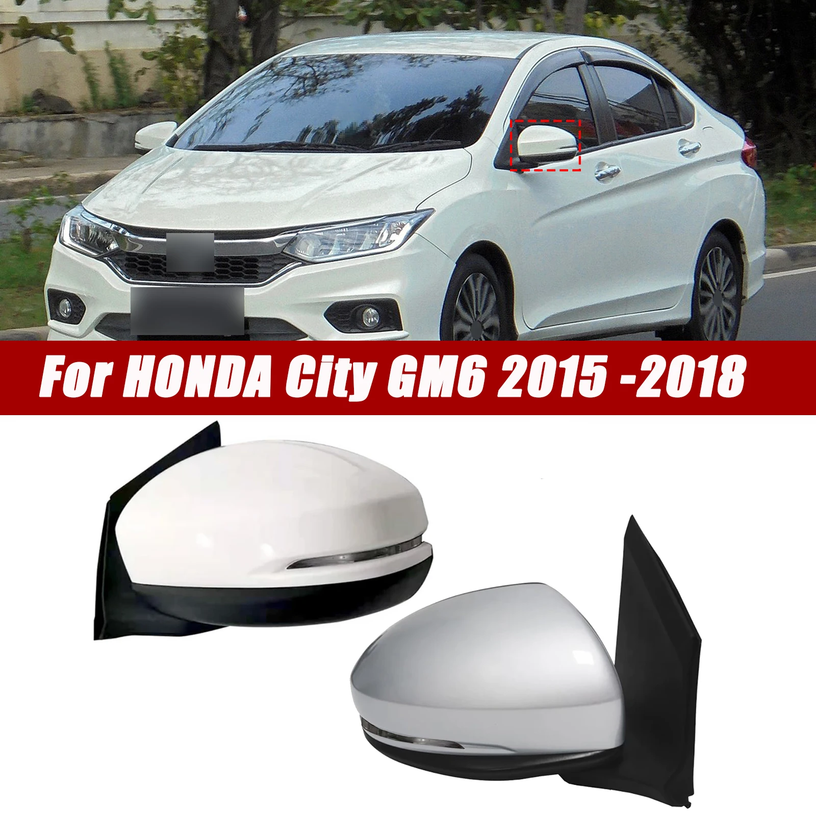Зеркало бокового вида подходит для 2015 2016 2017 2018 HONDA City GM6 Аксессуары для зеркал заднего вида 3 провода без светодиода/5 провода со светодиодом
Зеркало бокового вида подходит для 2015 2016 2017 2018 HONDA City GM6 Аксессуары для зеркал заднего вида 3 провода без светодиода/5 провода со светодиодом