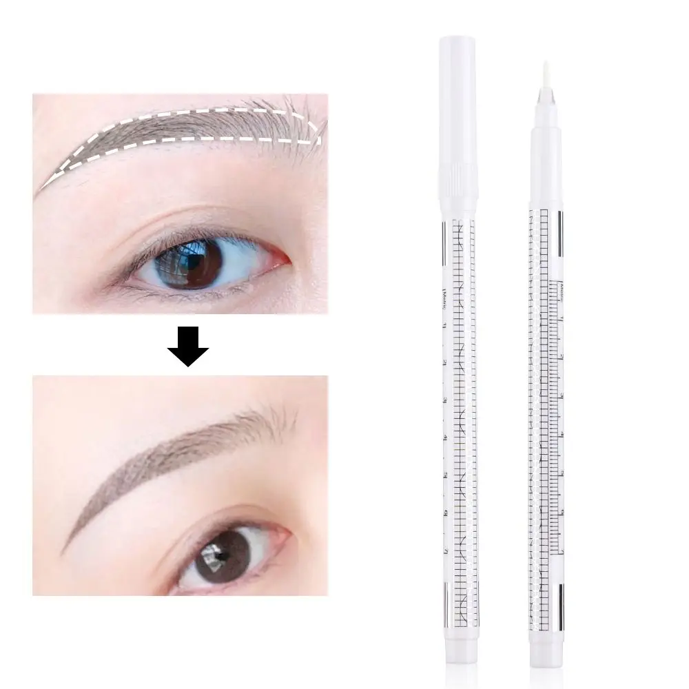 White Microblading Eyebrow Measuring Ruler Body Art Skin Scribe Tool Surgical Mark Tattoo Skin Marking Pen
White Microblading Eyebrow Measuring Ruler Body Art Skin Scribe Tool Surgical Mark Tattoo Skin Marking Pen