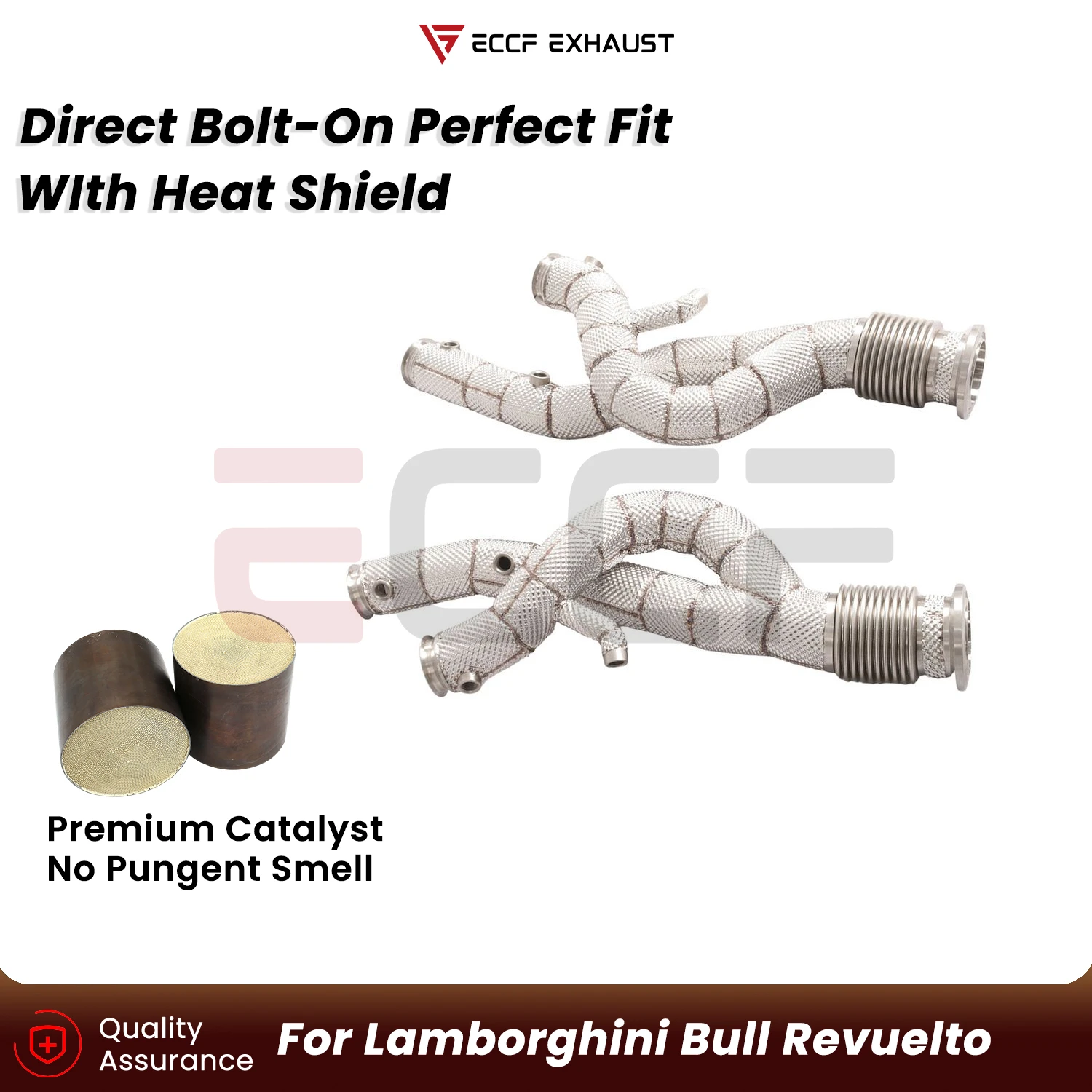 Sporty Downpipe with Heat Insulation For Lamborghini Bull Revuelto Aggressive Sound Performance Upgrade Easy Installation
Sporty Downpipe with Heat Insulation For Lamborghini Bull Revuelto Aggressive Sound Performance Upgrade Easy Installation