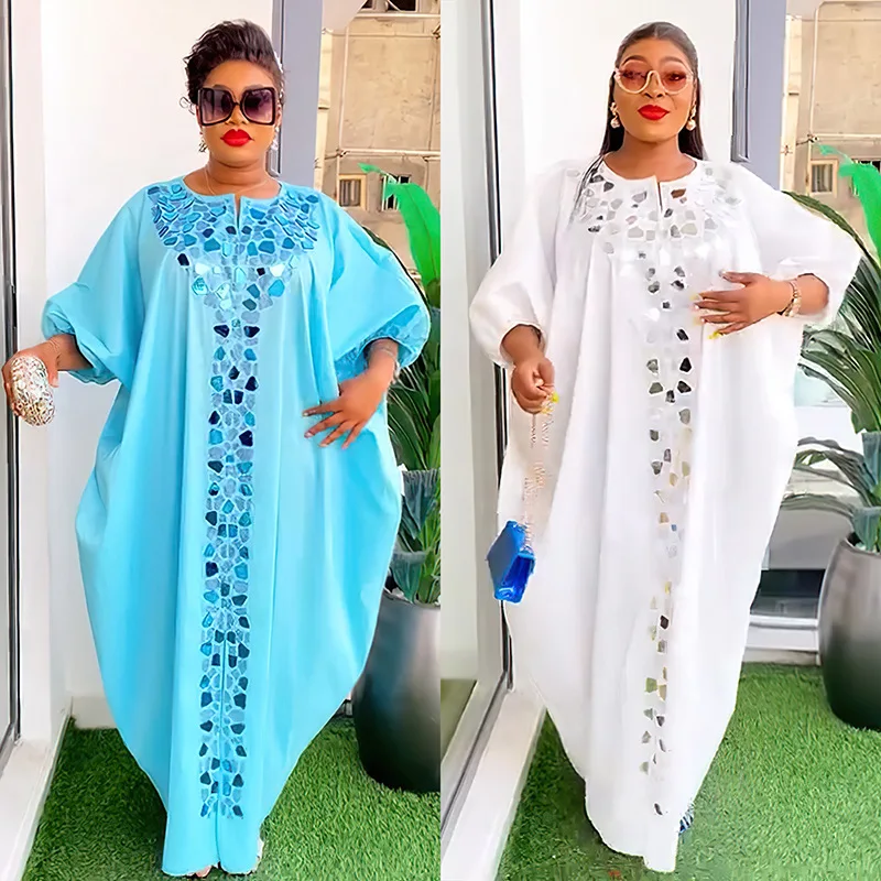New Style Loose Dresses for Ladies From Saudi Arabia and Dubai Featuring Irregular Patches and Fashionable Hot-fixed Rhinestones
New Style Loose Dresses for Ladies From Saudi Arabia and Dubai Featuring Irregular Patches and Fashionable Hot-fixed Rhinestones