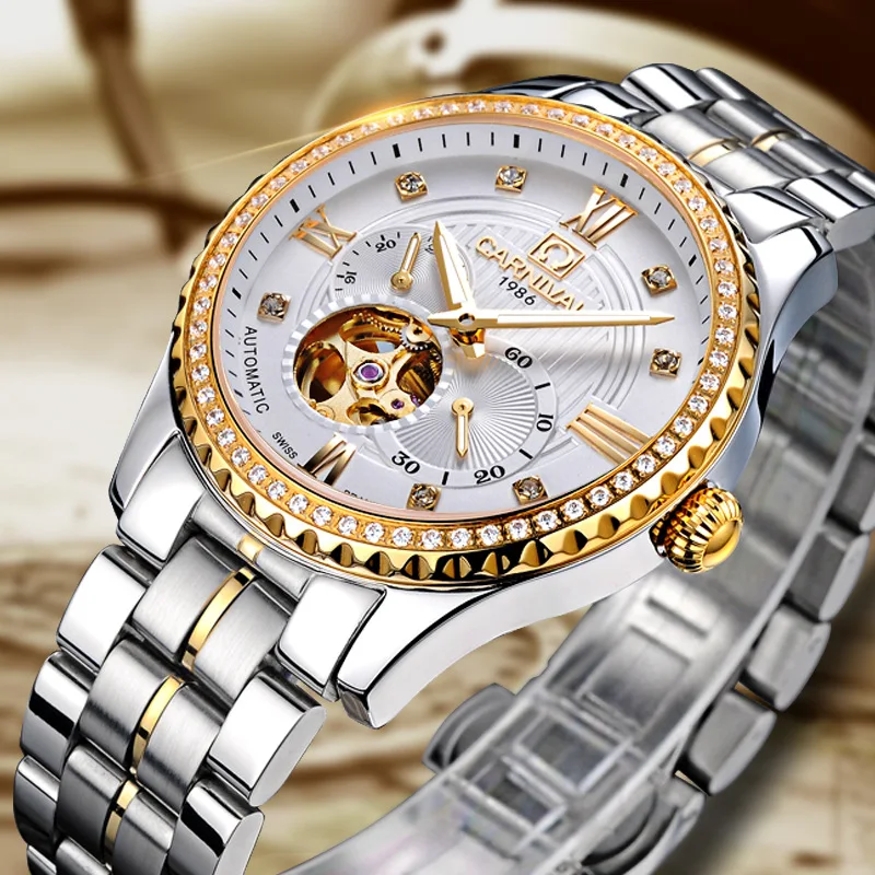 Carnival Brand Luxury Imported Movement MIYOTAO Mechanical Watch for Men Stainless Steel Fashion Sapphire Tourbillon Watches Men
Carnival Brand Luxury Imported Movement MIYOTAO Mechanical Watch for Men Stainless Steel Fashion Sapphire Tourbillon Watches Men