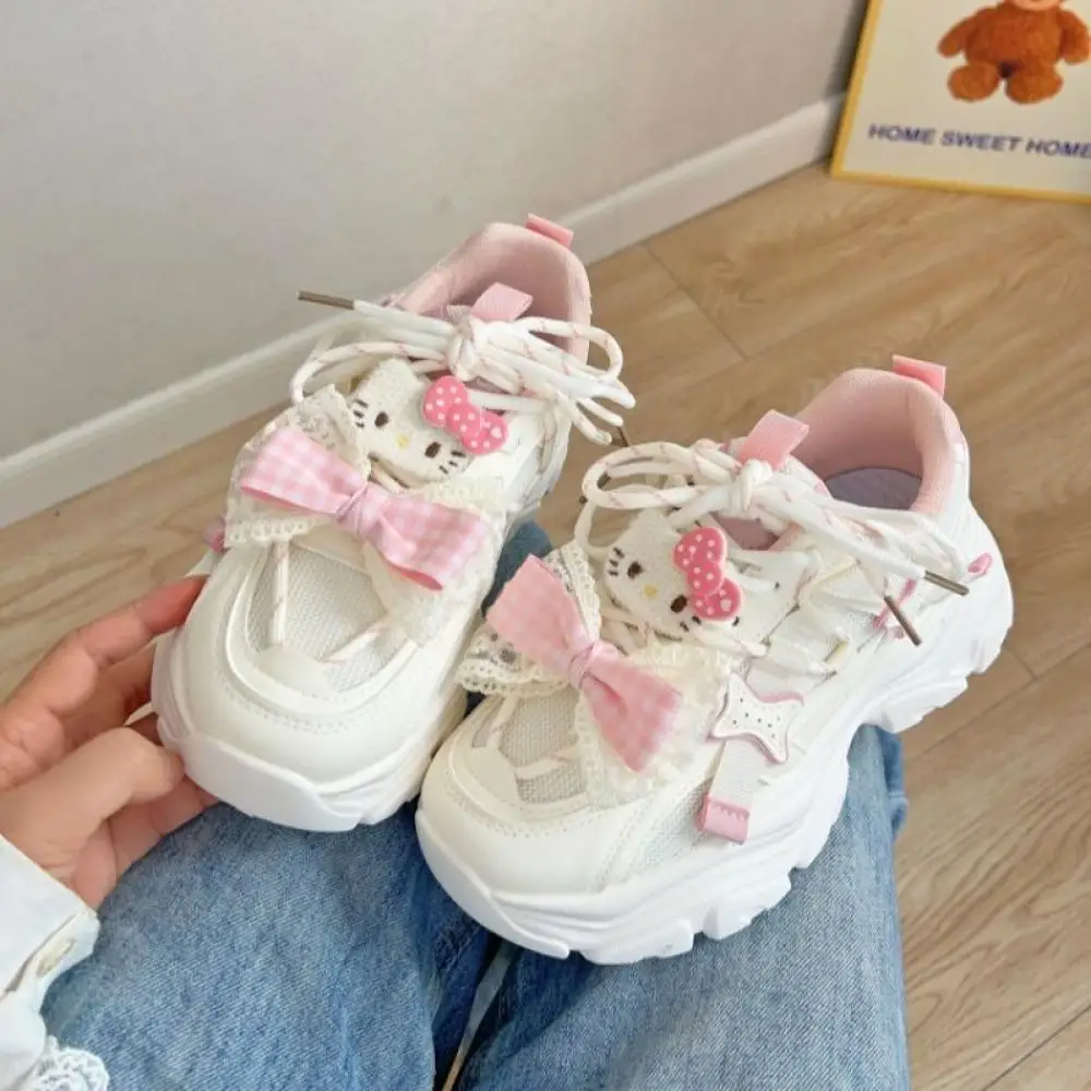 Anime Hello Kitty Sweet Women Breathable Sports Shoes Cartoon Leisure Cute Girls Student Thick Soled Shoes Sneakers Non-Slip
Anime Hello Kitty Sweet Women Breathable Sports Shoes Cartoon Leisure Cute Girls Student Thick Soled Shoes Sneakers Non-Slip