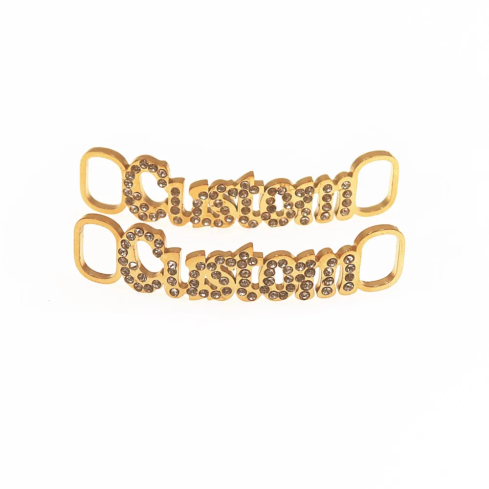 2023 New Custom Diamond Name Shoe-buckle Stainless Steel Jewelry Sneaker Charm Name Plate For Shoe Gift Crystal Bijoux Femme
2023 New Custom Diamond Name Shoe-buckle Stainless Steel Jewelry Sneaker Charm Name Plate For Shoe Gift Crystal Bijoux Femme