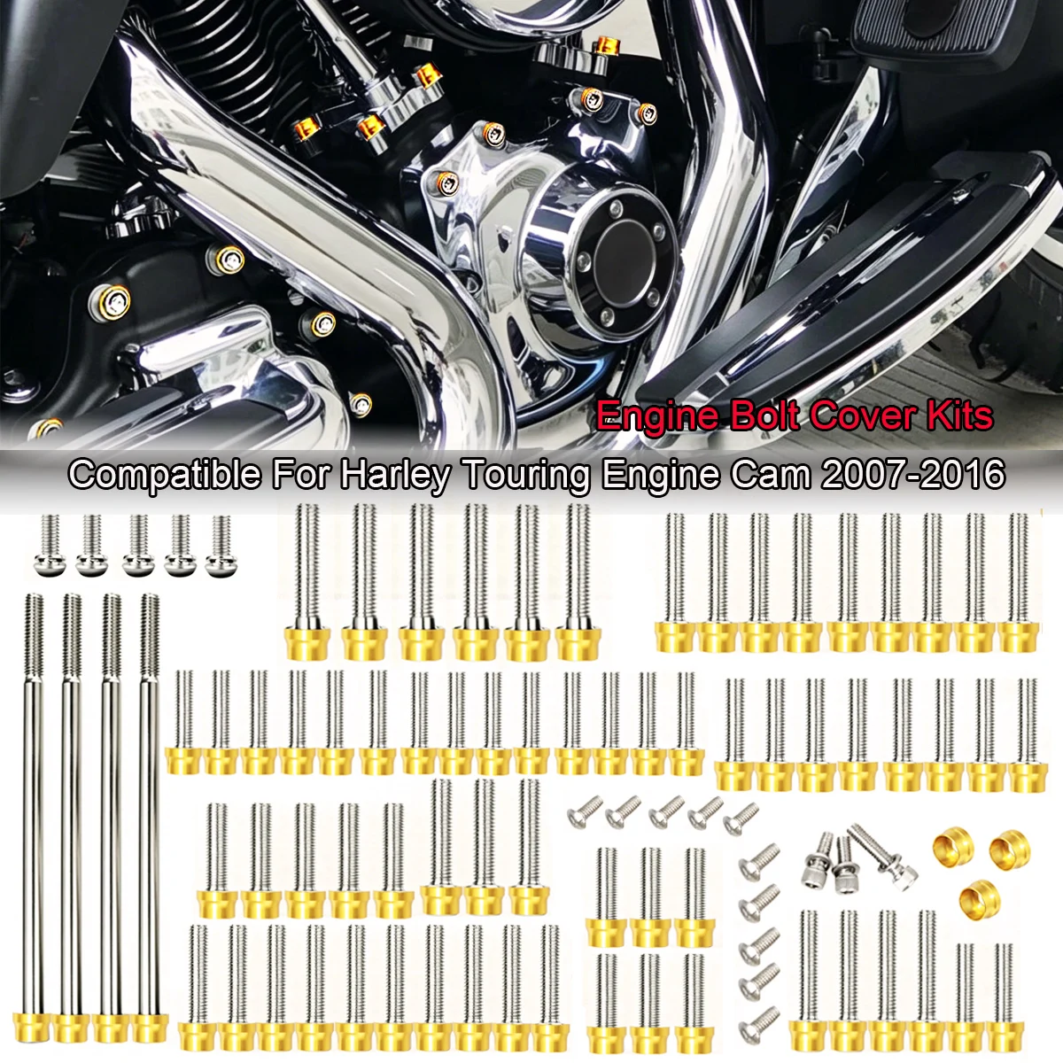 Motorcycle Stainless Steel Engine Bolt Screw With Cover Kit Sets For Harley 2007-2016 Touring Electra Street Glide Road King
Motorcycle Stainless Steel Engine Bolt Screw With Cover Kit Sets For Harley 2007-2016 Touring Electra Street Glide Road King