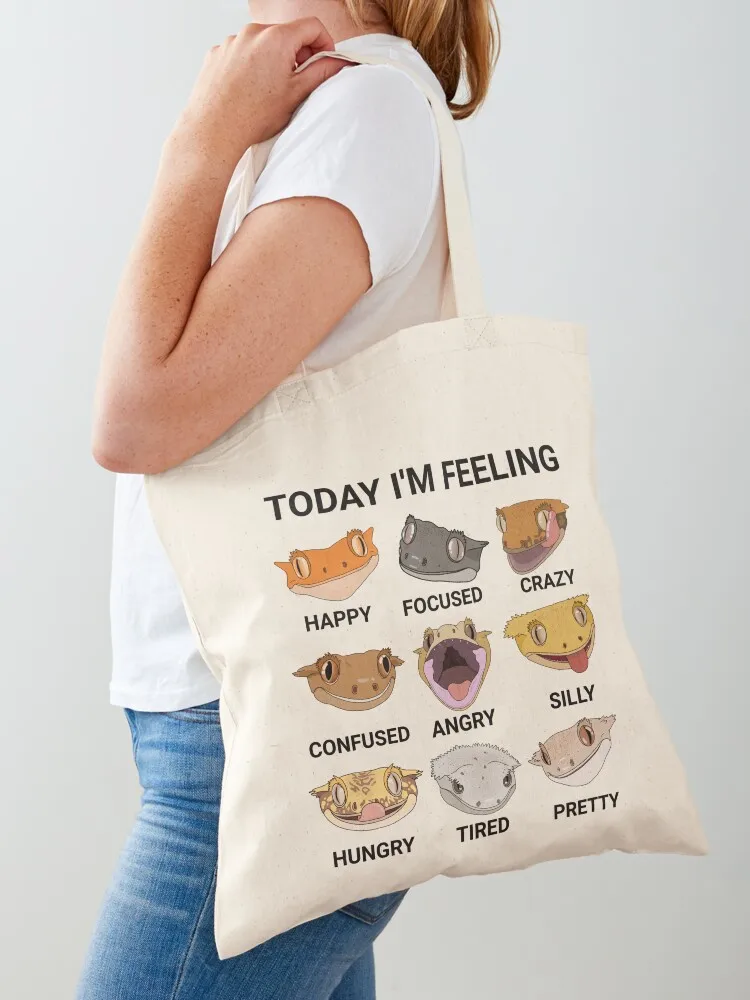 Today I'm feeling... Crested gecko Tote Bag canvas tote personalized for beach the
Today I'm feeling... Crested gecko Tote Bag canvas tote personalized for beach the