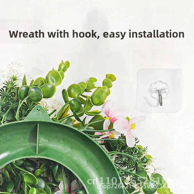 Spring Wreath Decorations 12inch Pastoral Style Handcrafted Plastic Cross-border Simulation Window Door Hanging Craft for
Spring Wreath Decorations 12inch Pastoral Style Handcrafted Plastic Cross-border Simulation Window Door Hanging Craft for