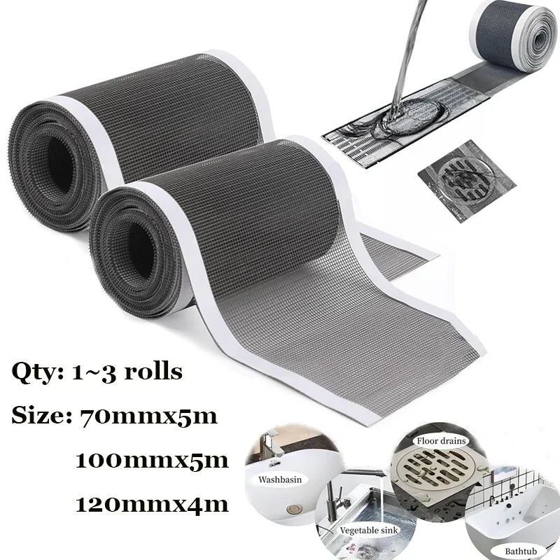 1~3Roll Self-Adhesive Floor Drain Stickers Cutable Shower Drain Hair Catcher Disposable Mesh Sink Strainer Filter Screen Sticker
1~3Roll Self-Adhesive Floor Drain Stickers Cutable Shower Drain Hair Catcher Disposable Mesh Sink Strainer Filter Screen Sticker