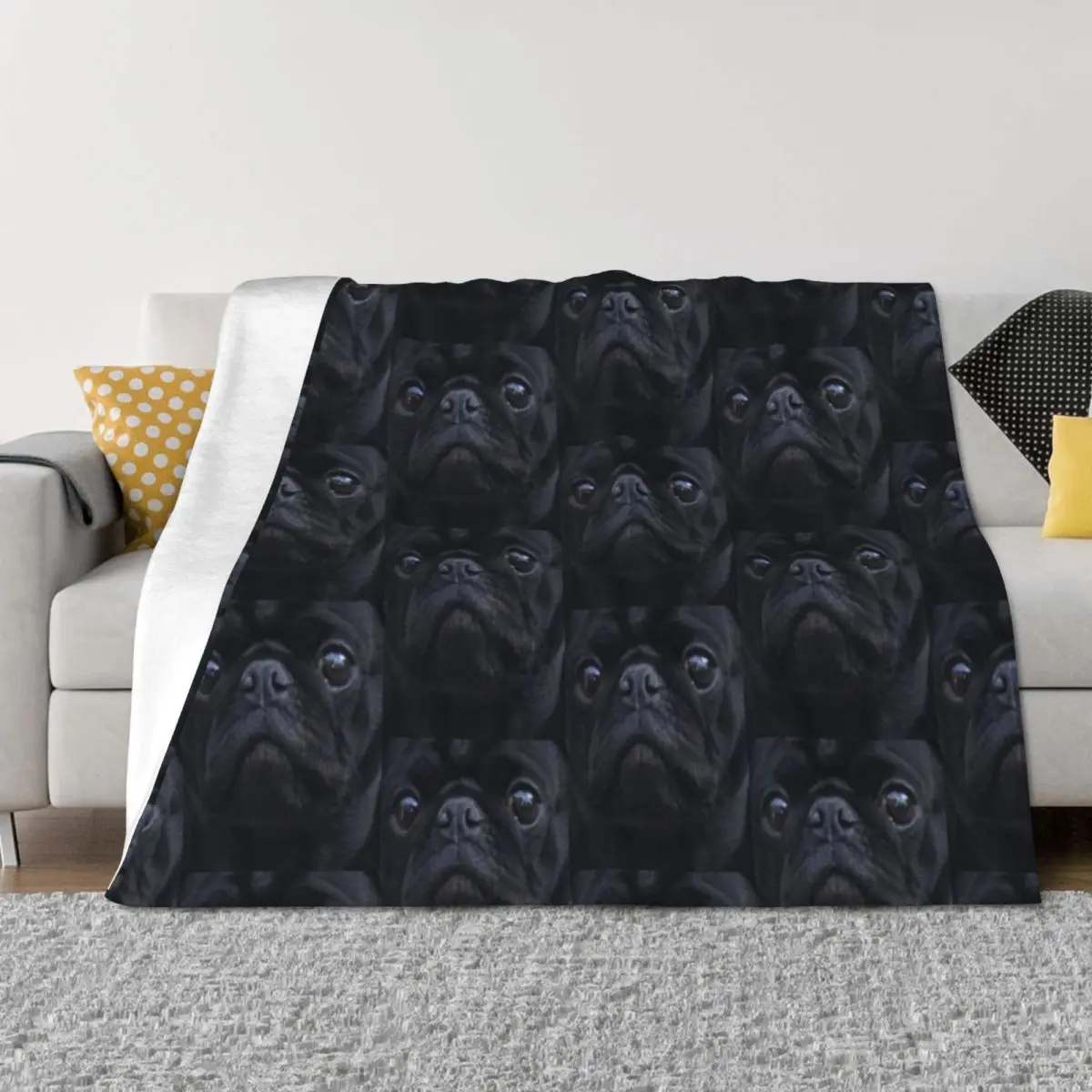 Black Pug Dog Face Throw Blanket decorative warm for winter Large Multi-Purpose Blankets
Black Pug Dog Face Throw Blanket decorative warm for winter Large Multi-Purpose Blankets