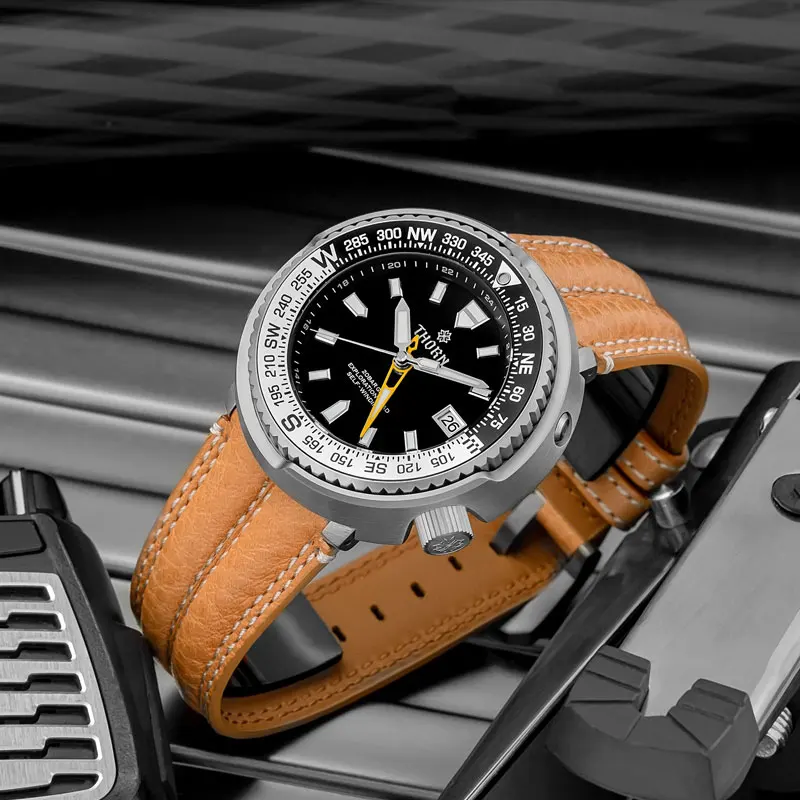 Мужские часы Thorn SBDC011, титановые часы Tuna Diver, 47 мм, черный циферблат, сапфировое стекло, механизм NH34, функция GMT, 20 бар, BGW-9, светящийся
Мужские часы Thorn SBDC011, титановые часы Tuna Diver, 47 мм, черный циферблат, сапфировое стекло, механизм NH34, функция GMT, 20 бар, BGW-9, светящийся
