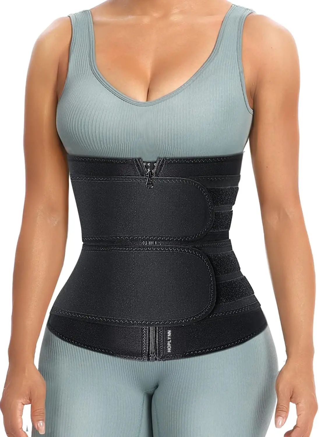 Sweat Waist Trainer for Women Two Belts, Neoprene Workout Corset Cincher Trimmer Shaper Zipper
Sweat Waist Trainer for Women Two Belts, Neoprene Workout Corset Cincher Trimmer Shaper Zipper