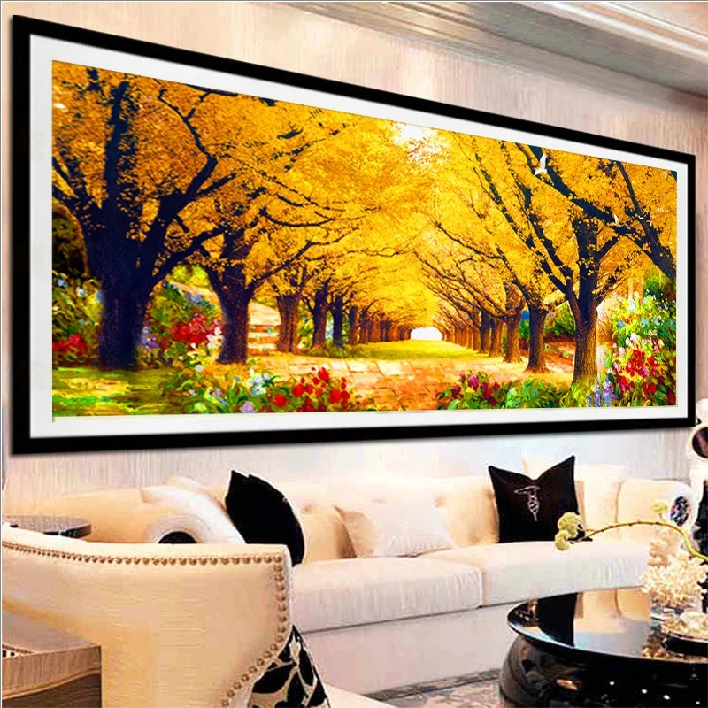 DIY full Diamond Embroidery,Round Diamond 5D Golden Avenue Tree Living room decoration rhinestone beads Diamond painting
DIY full Diamond Embroidery,Round Diamond 5D Golden Avenue Tree Living room decoration rhinestone beads Diamond painting